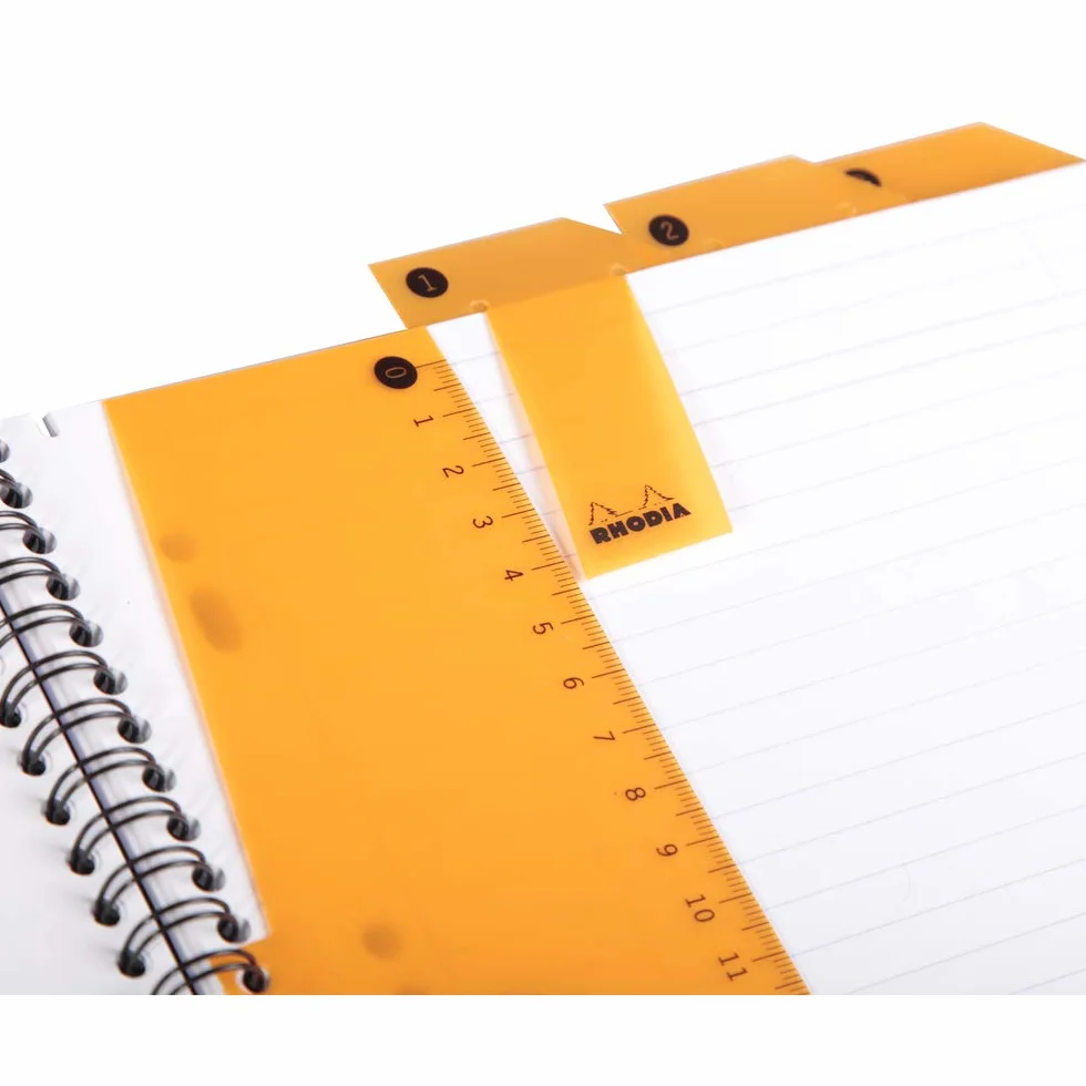 Rhodia 119901C Cahier à Spirale A4+ 22,5 x 29,7 cm Ligné 160 Pages Clairefontaine 90 g/m² Couverture Polypro