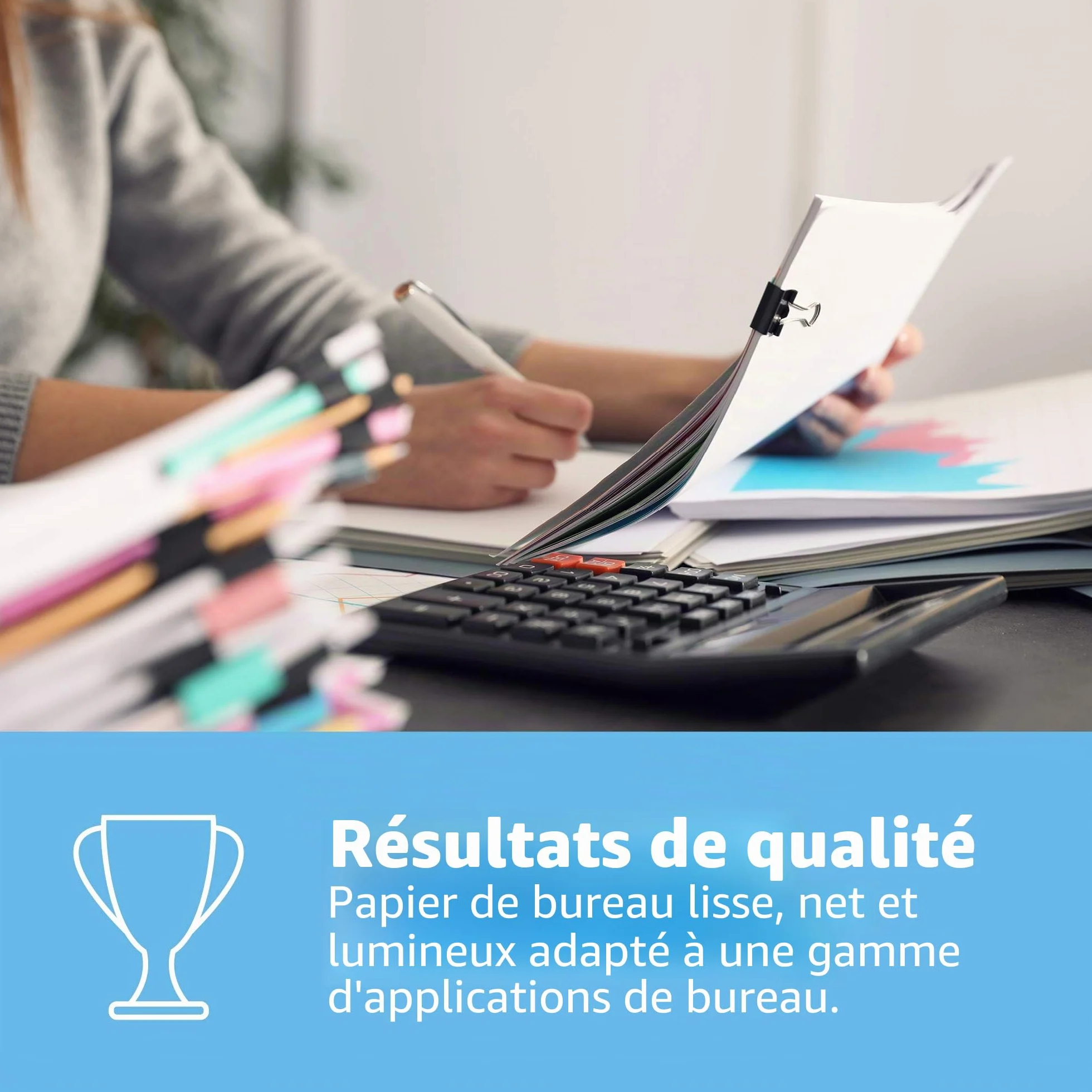 Papier Multifonction Blanc HP Office 80 g/m² A4 Carton 5 x 500 Feuilles