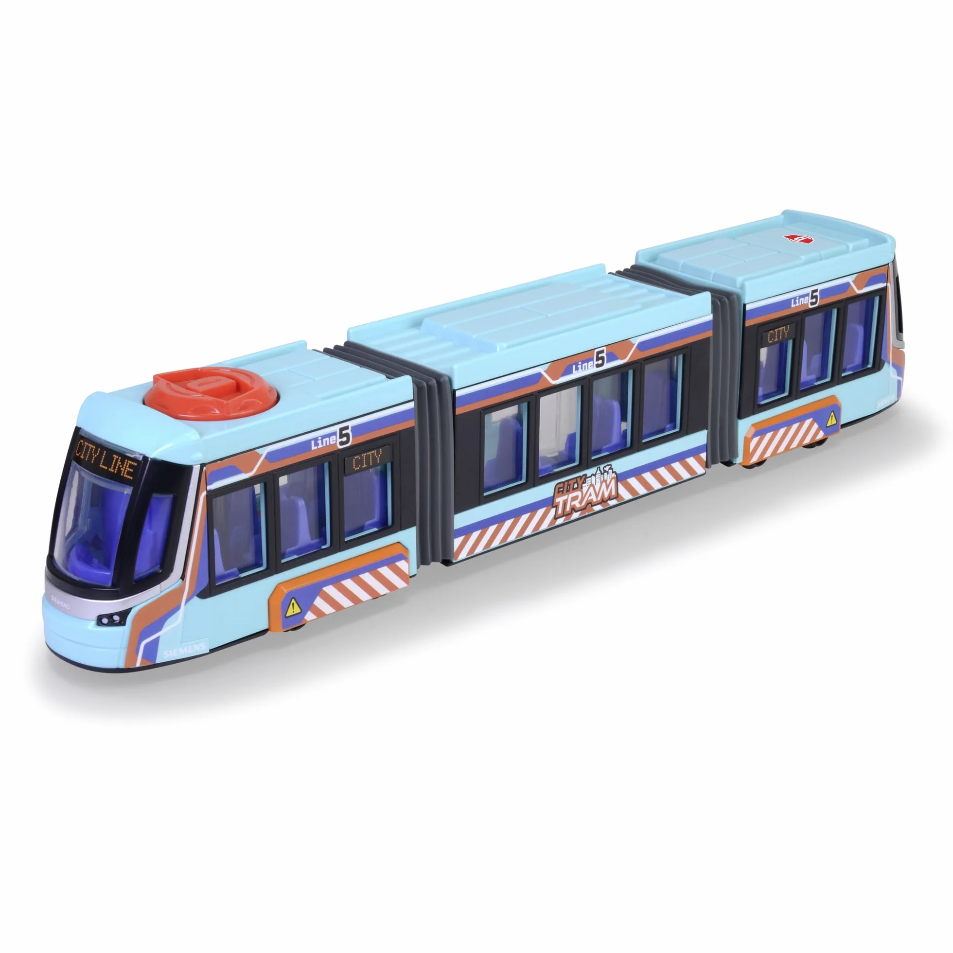 Dickie Tram Siemens Avenio Véhicule Roue Libre 42cm Jouet Enfant Portes Ouvrantes