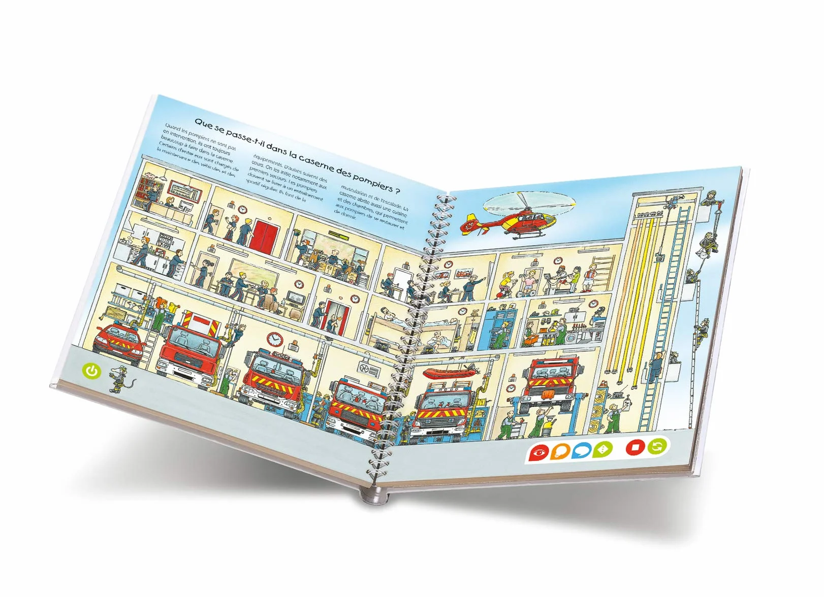 Ravensburger Livre interactif tiptoi Je découvre les pompiers Jeux éducatifs sans écran français Enfants 4 ans 00694