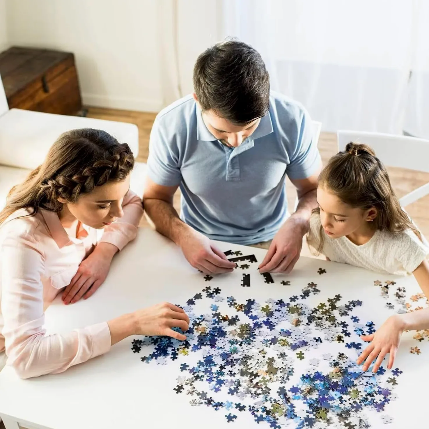 Puzzle Aurores boréales 900 Pieces Aurore Puzzle Adultes 87 x 34 cm DIY Difficile Classiques Jigsaw Panoramique, Adulte Jeu éducatif, Bois Jigsaw Art Impossible Famille Challenge, Femme Cadeau S-6