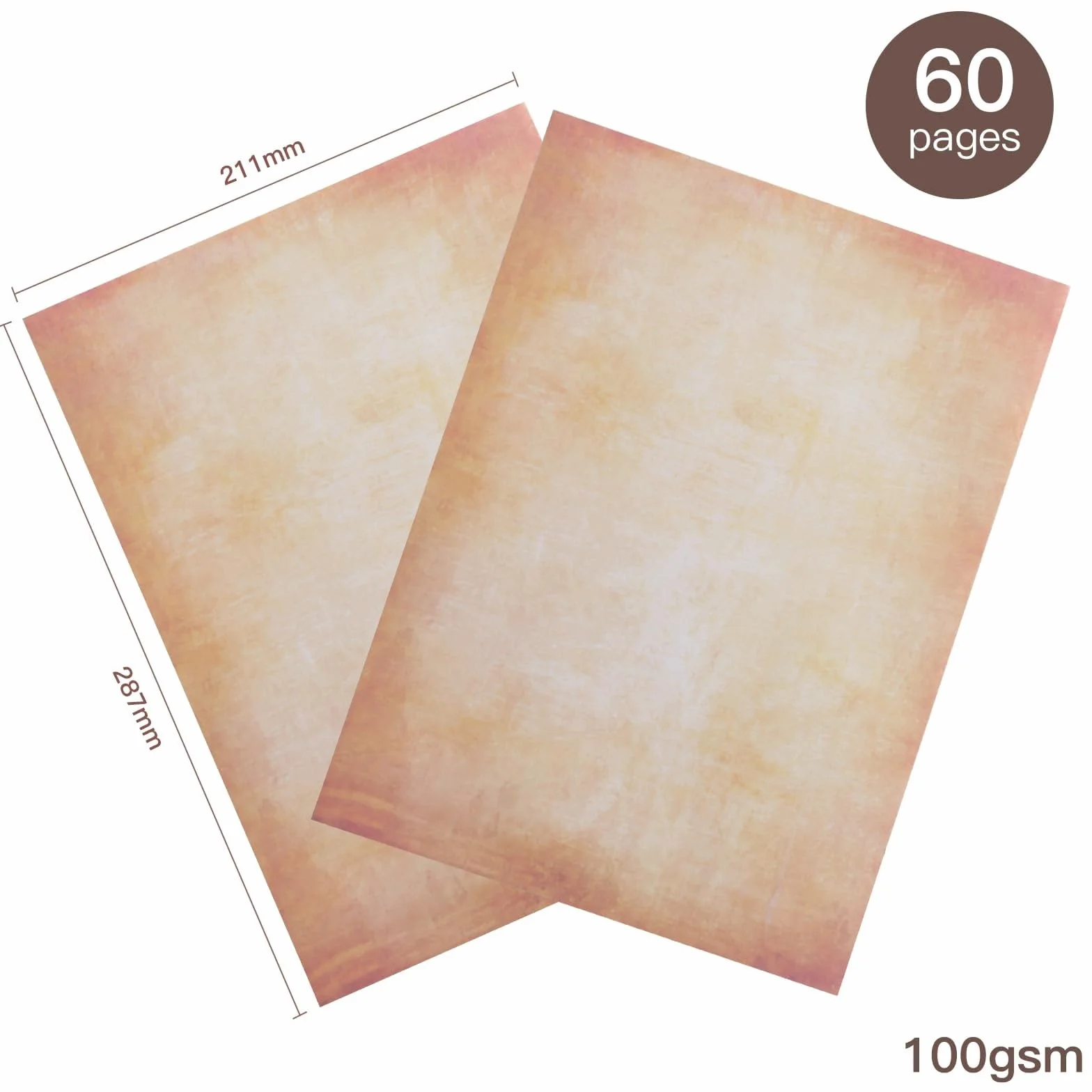 Lot de 60 feuilles papier parchemin A4 imprimable pour imprimantes laser et photocopieurs
