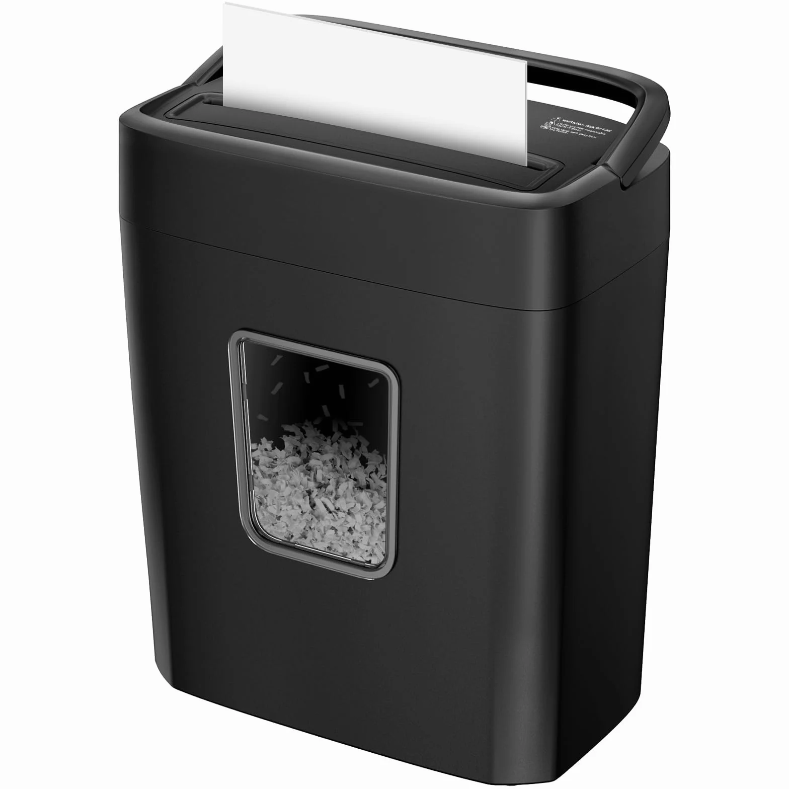 Bonsaii Destructeur de Documents 8 Feuilles, Broyeur Papier Sécurité P-4 Coupe Croisée, Corbeille 16L, Déchiqueteuse Électrique Compacte C261-C