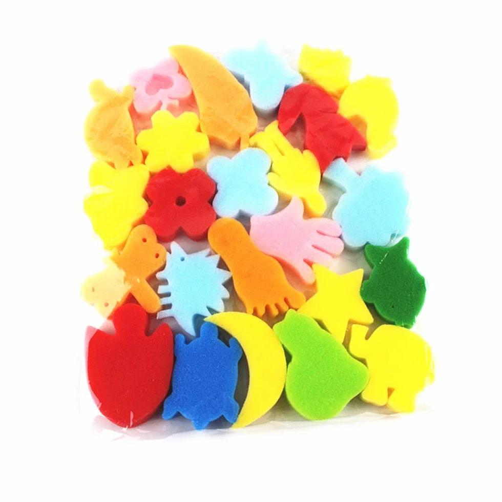 Enfants Peinture Kits 57Pcs Éponge Brosses de Peinture Outils Art DIY