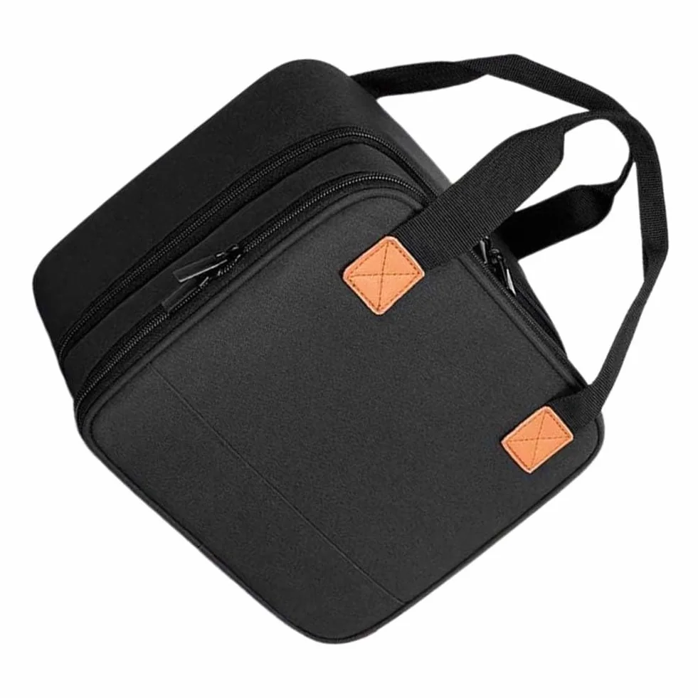 Étui de protection de voyage Canon SELPHY CP1500 CP1300 CP1200 avec séparateur amovible et poche zippée Noir