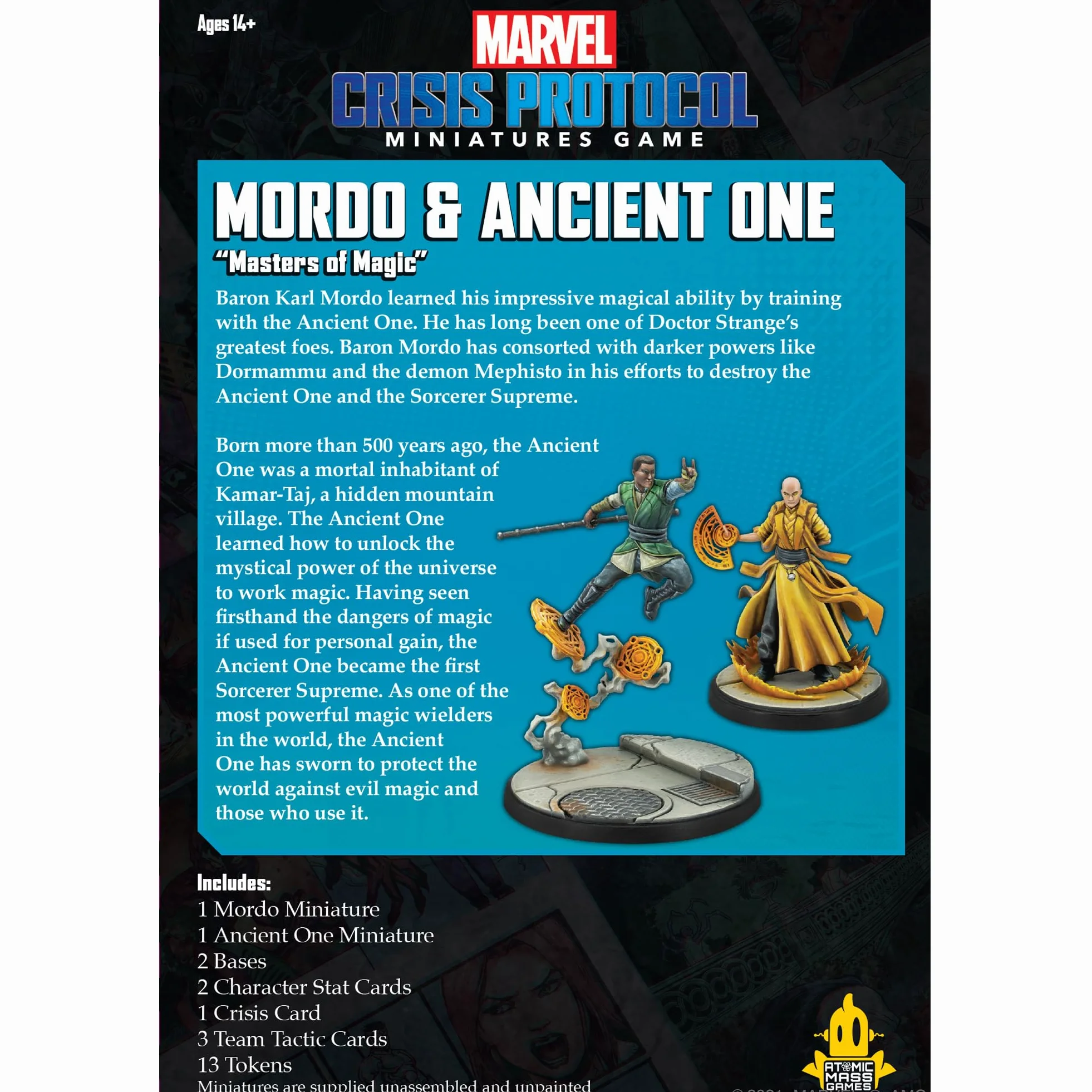 Atomic Mass Games , Mordo & Ancient One, Miniatures Game, Ages 14+, 2 Players, 45 Minutes Playing Time, Multicolor, FFGCP64