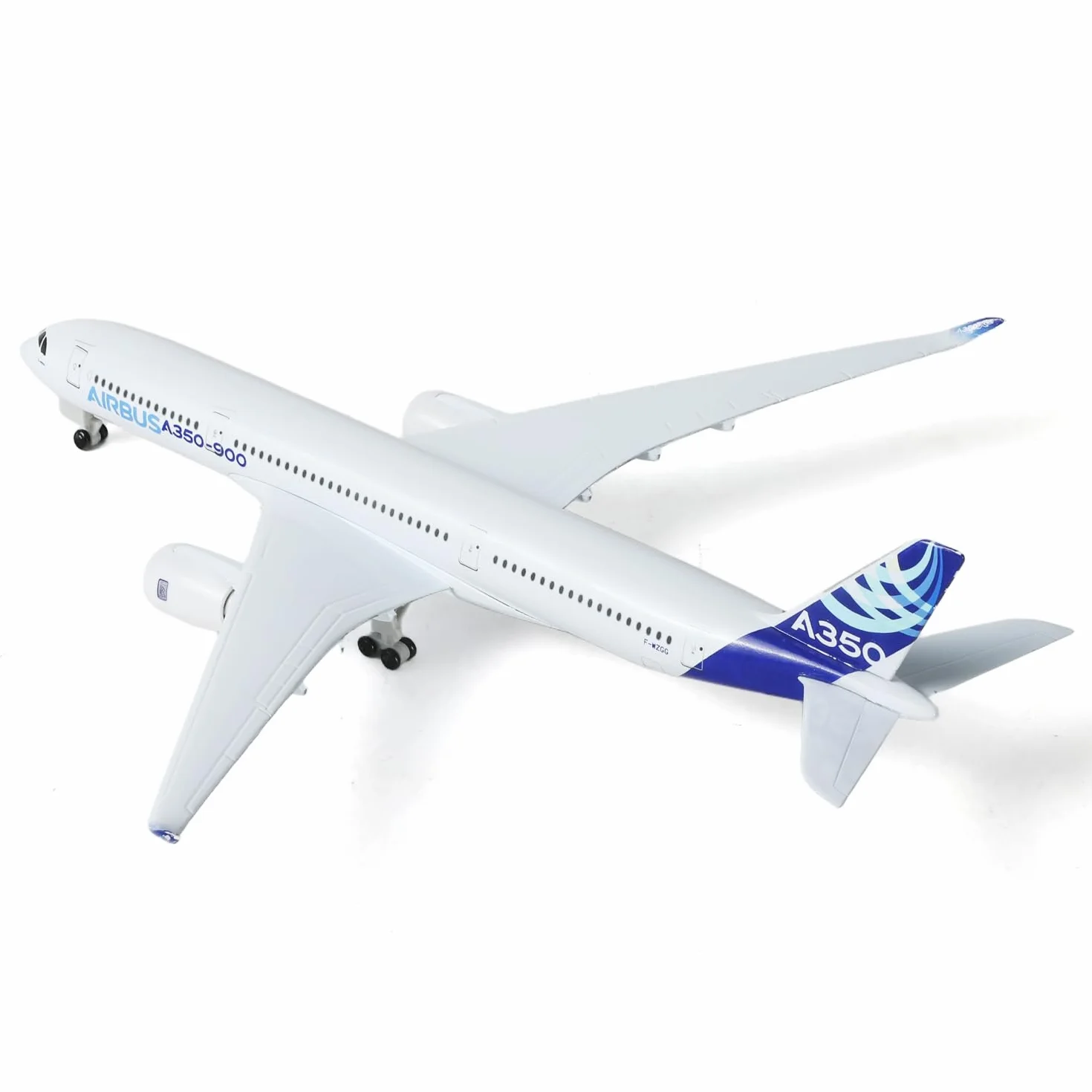 Modèle d'avion A350-900 1/300 en métal moussé, alliage entier 7,8 pouces