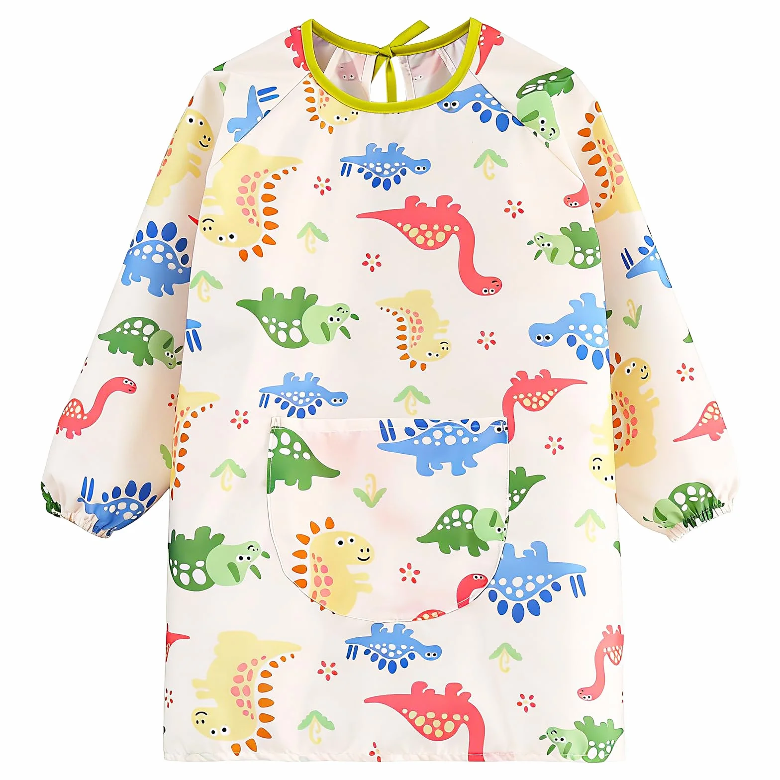 Tablier Peinture Enfant Imperméable 8-10 Ans avec Poches et Manches
