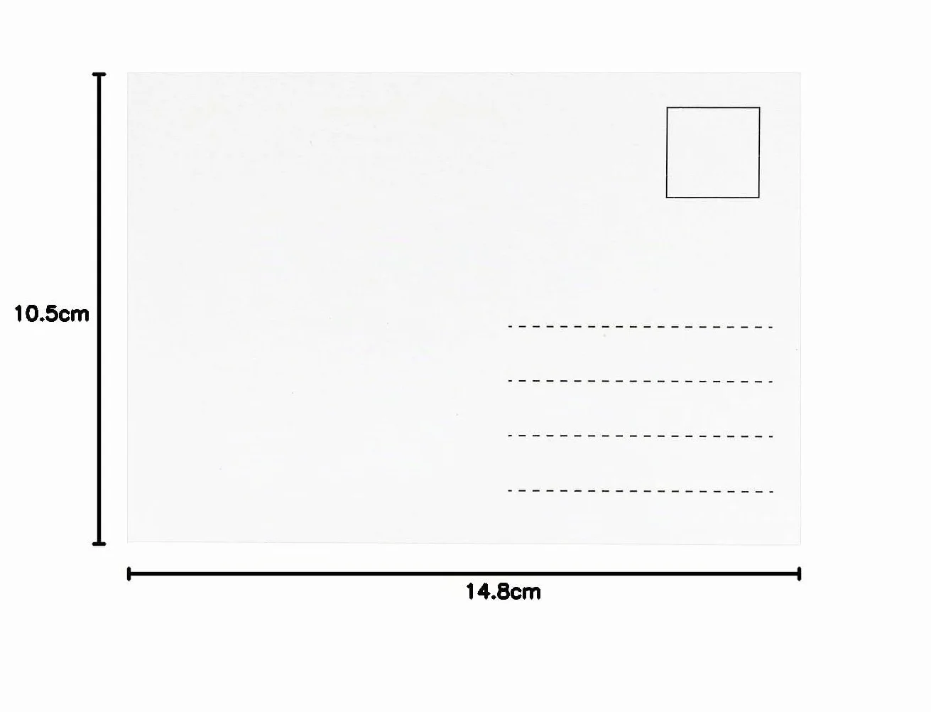 Cartes postales vierges blanches A6 10,5 x 14,8 cm 300 g/m² Lot de 100