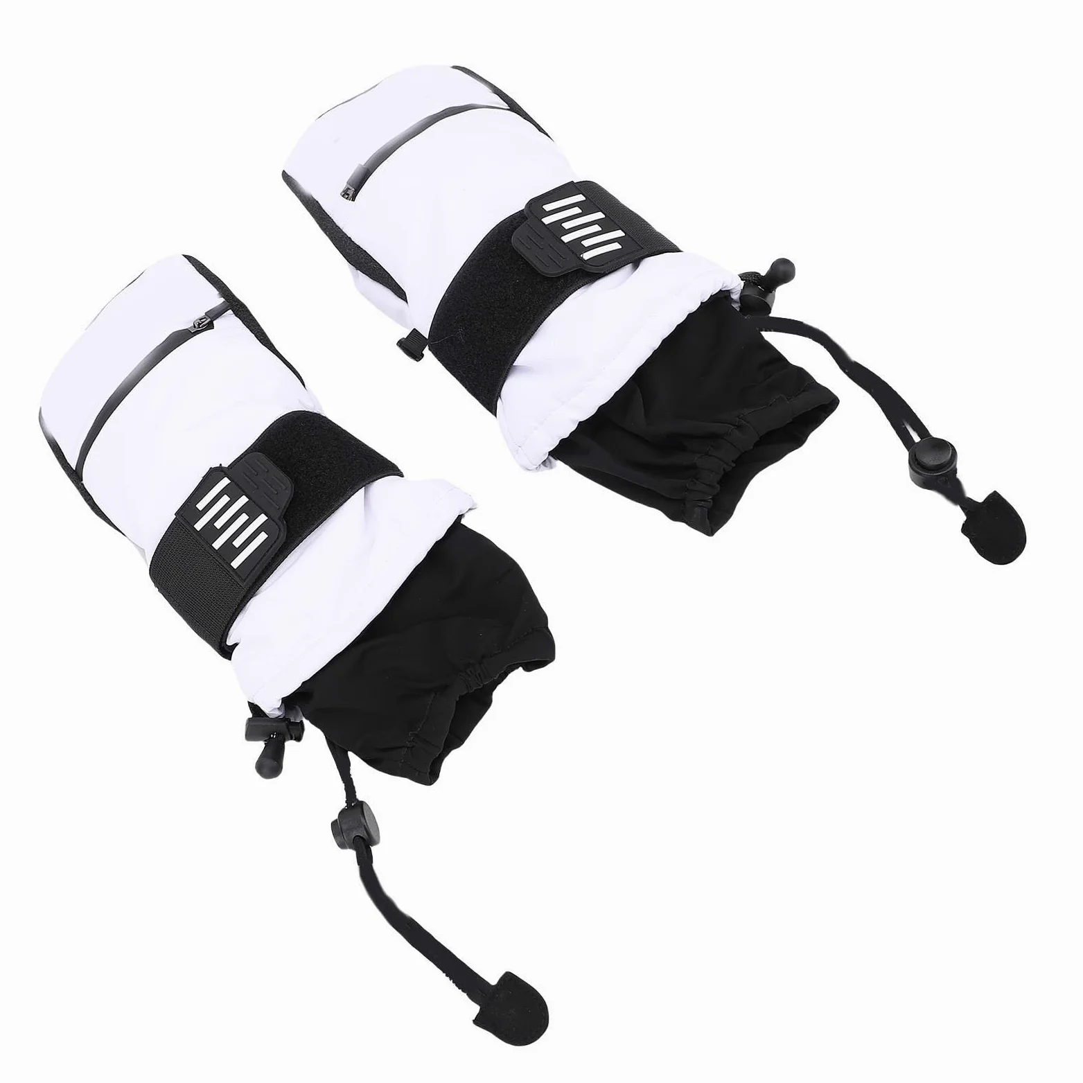 Mitaines de Snowboard avec Protège-Poignets et Jupe Pare-Neige pour Une sécurité Complète des Mains - 2 X Moufles de Ski pour Les Sports d'hiver