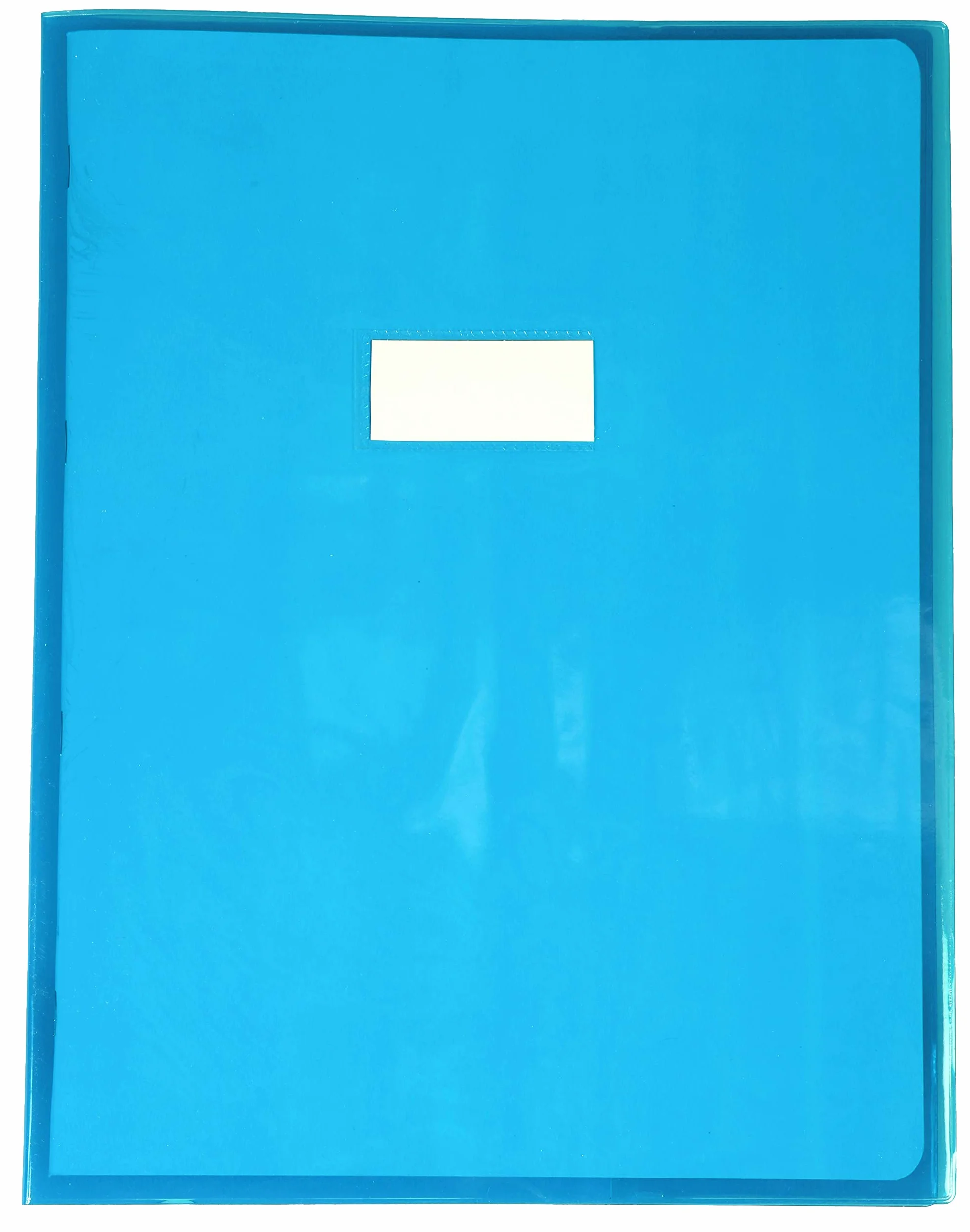 Calligraphe 73402AMZC Protège-Cahier Cristalux Bleu 24x32 cm PVC Transparent Lisse