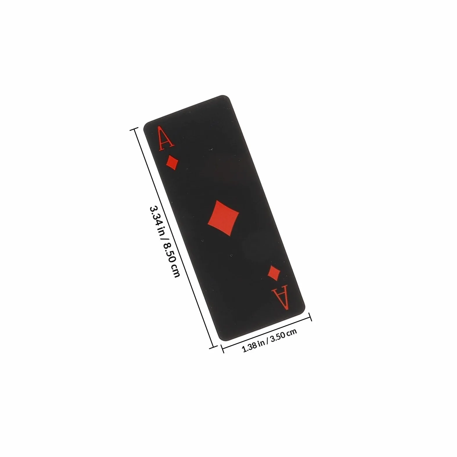CALLARON Cartes en Exceptionnelle pour Durabilité Soirées Créatif de Poker Imperméables PVC Noir Motif Crâne en Famille et Fêtes Entre Adultes