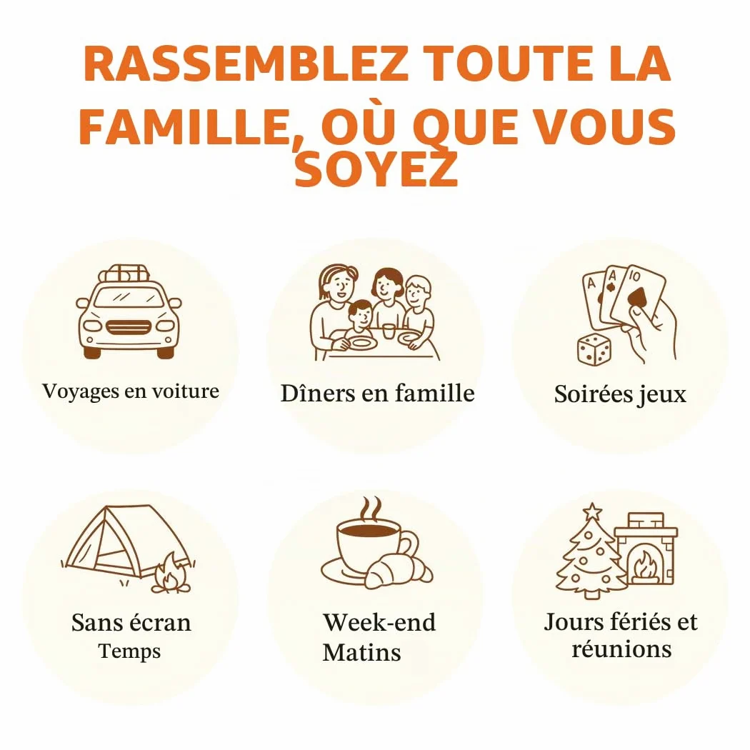 TALES 150 cartes de conversation, édition familiale, créez des liens significatifs