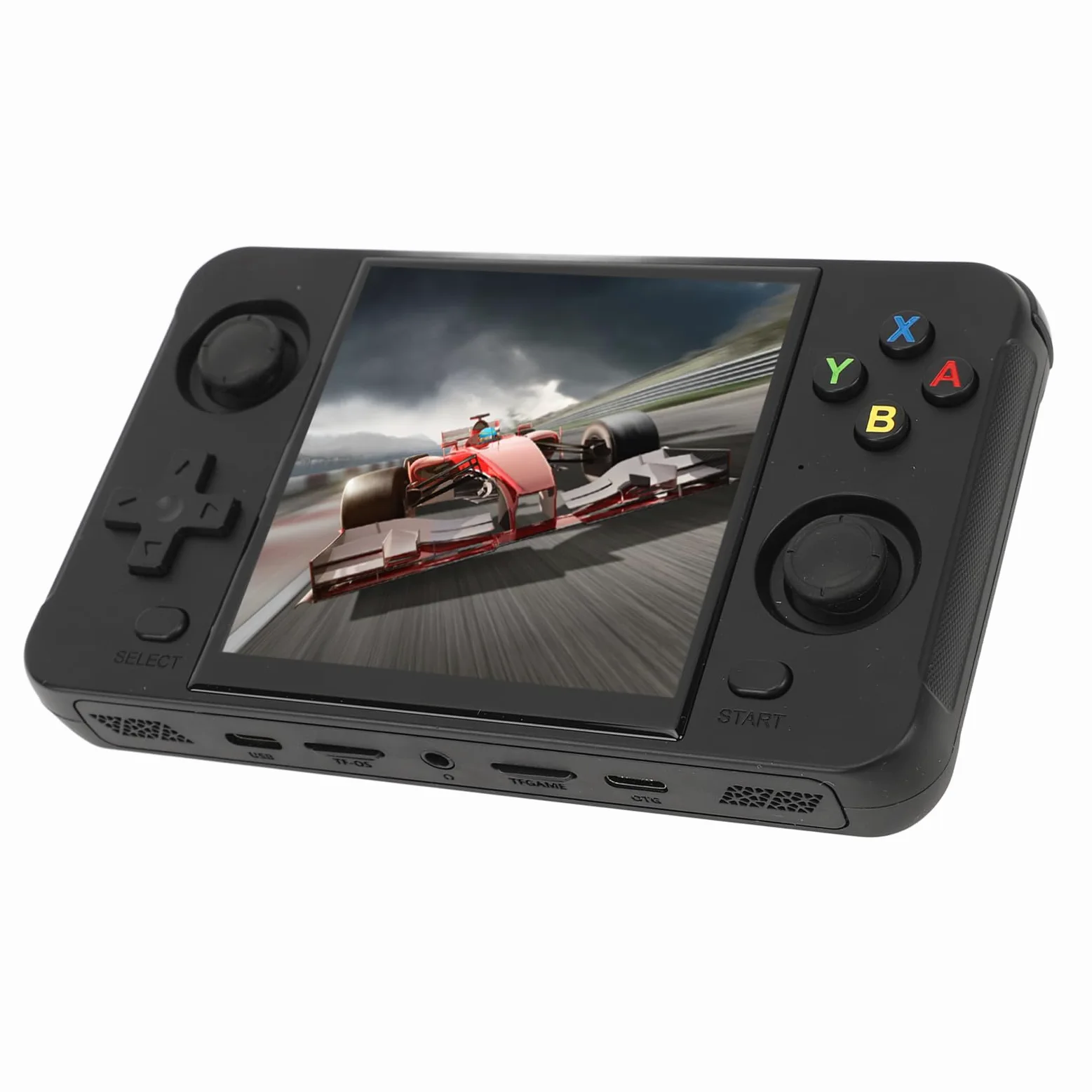 KIMISS Console de Jeu Portable Dua Stick avec écran IPS de 4 Pouces, Deux Cartes Mémoire, Batterie 4000mAh, Sortie TV HD, Prise en Charge sans Fil 2,4 GHz et Multijoueur en Ligne (Black)