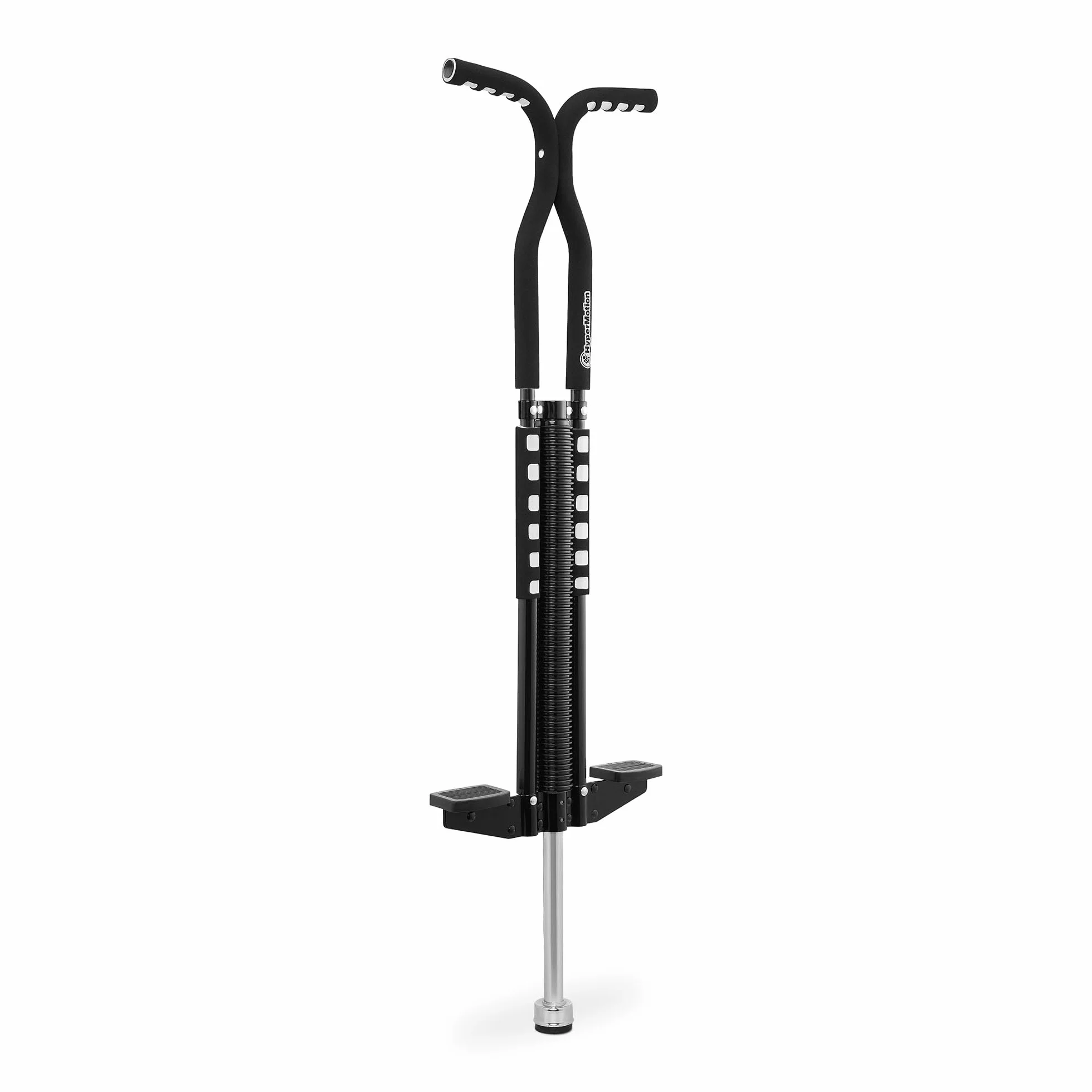 HyperMotion POGO Bâton Sauteur Jeunes 9-14 Ans Appareil Entraînement 50 kg Structure Légère 2,35 kg Mécanisme Ressort Noir