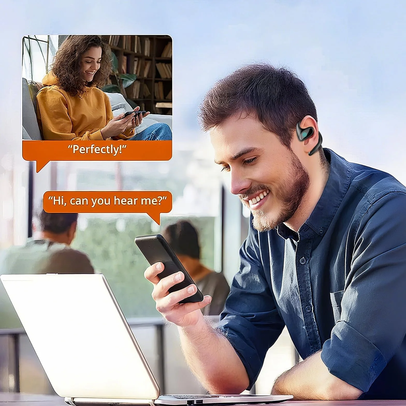 Meacode Ai Translation Earbuds, Traducteur Instantané 144 Langues, 30h Autonomie, Réduction De Bruit, Écouteurs Ouverts (Noir)