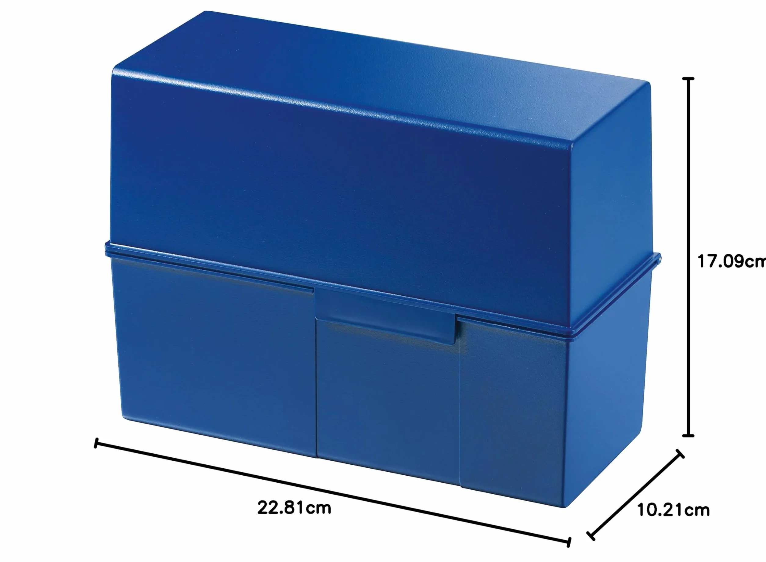 HAN Boîte à fiches plastique 450 fiches A5 228 x 171 x 102 mm Bleu