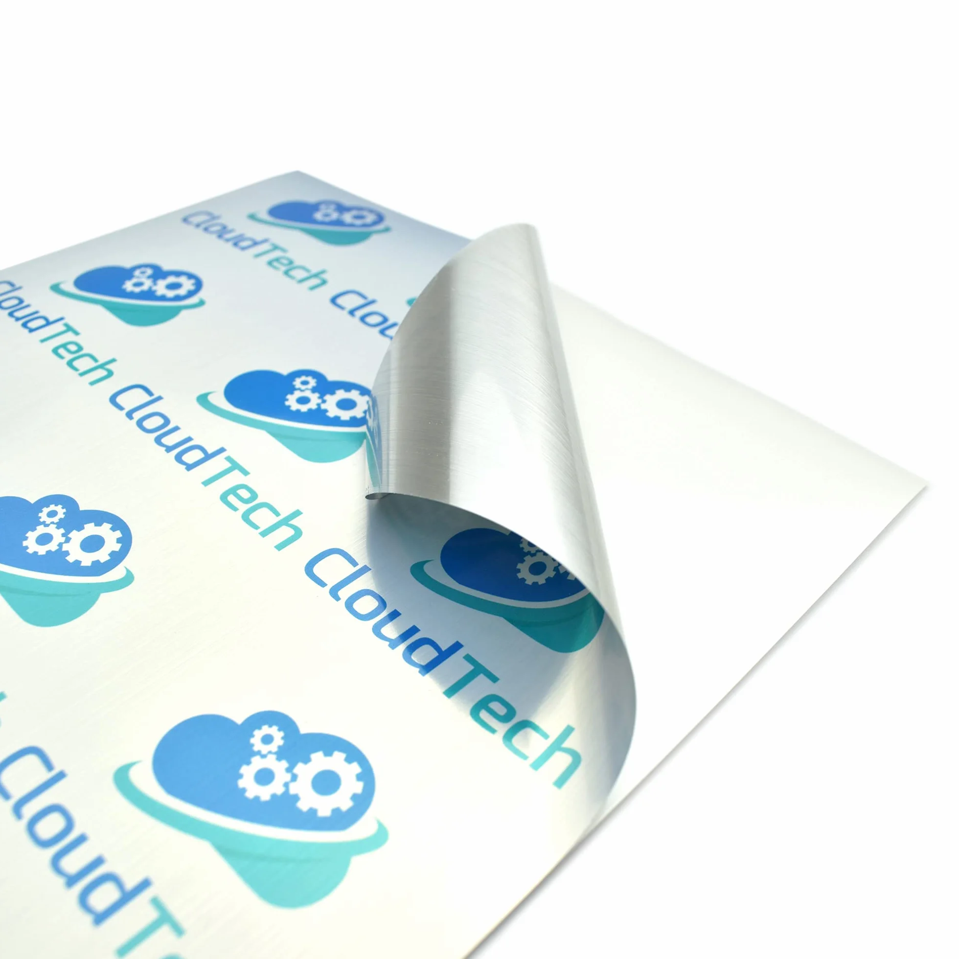 Feuilles d'autocollants en vinyle argenté brossé A4 Evergreen Goods™ | Imperméables, imprimables pour Cricut