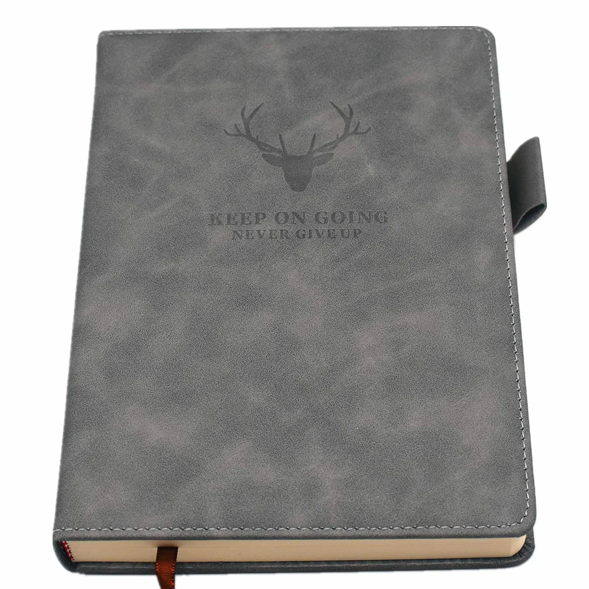 Carnet de Notes Classique Papier à Rayures, Couverture Rigide, 8,3 x 5,7 Pouces, 360 Pages, A5, Gris