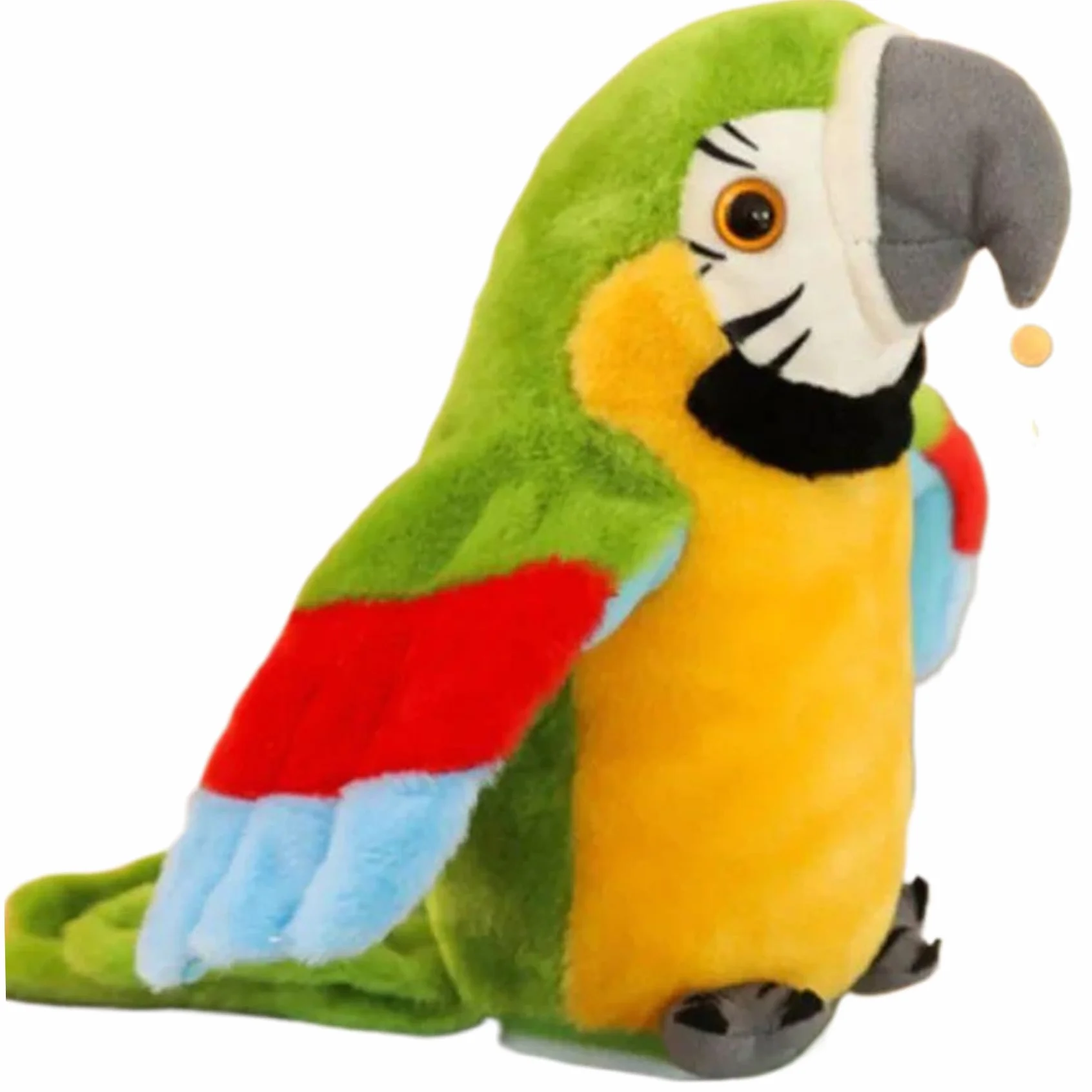 Peluche perroquet parlant avec enregistrement électronique, jouet qui répète et secoue les ailes, cadeau pour enfants