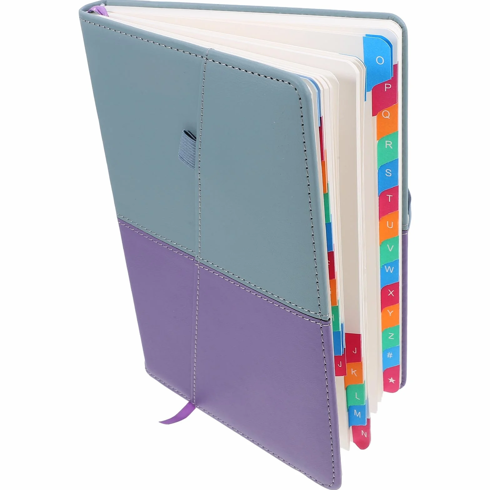 Homoyoyo Carnet A5 Mots de Passe Adresses Web Onglets Alphabétiques Organiseur Portable Bleu Violet Répertoire Usage Personnel Bureau