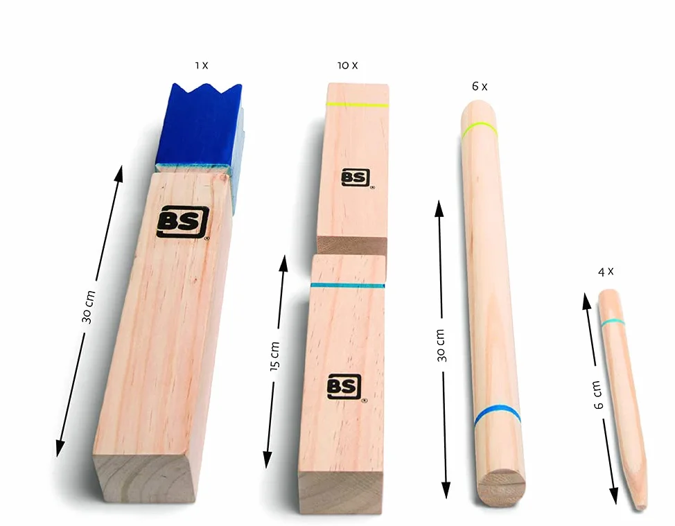 Buitenspeel- Kubb, GA390, Bois, Petit