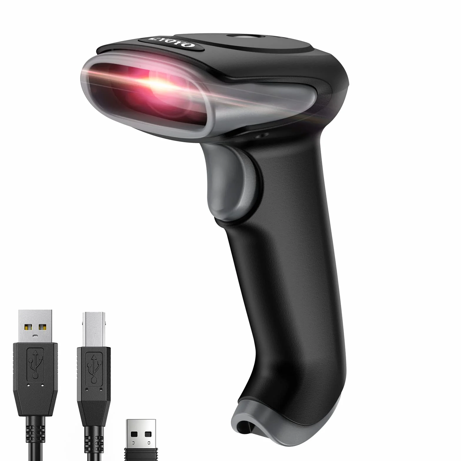 Eyoyo Lecteur de Codes-Barres sans Fil 1D 2D 2.4G USB Portable