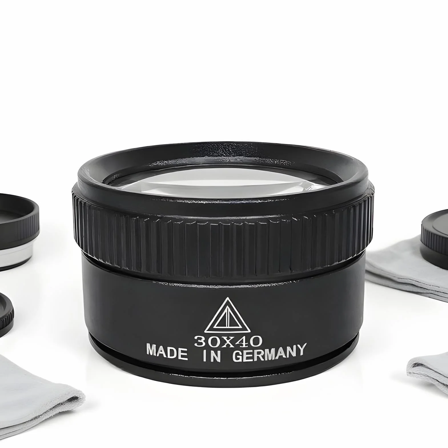 Loupe de Poche 30x Haute Précision pour Travail de Bijoux, Objectif Professionnel Léger