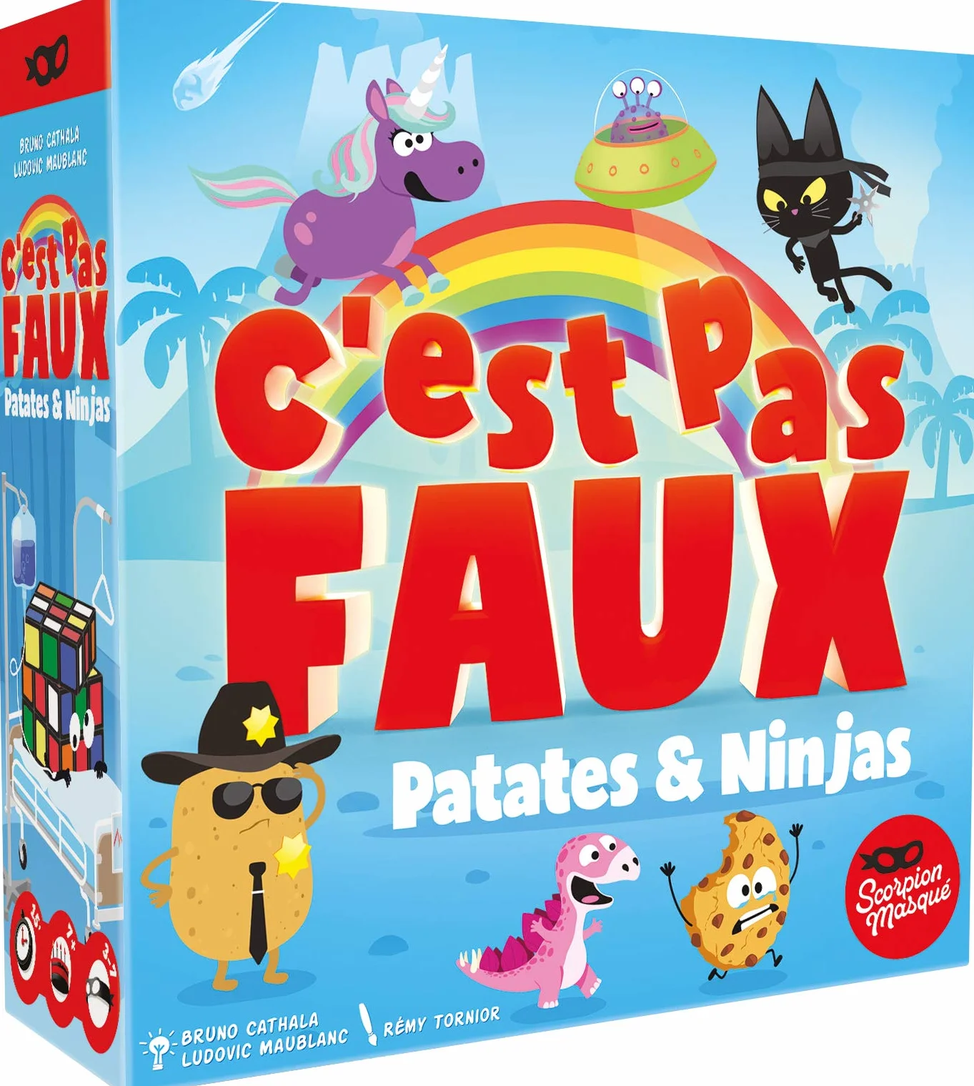 Scorpion masqué: C'est pas faux - Jeu de société Patates & Ninjas 7+ ans 3-7 joueurs 15 min