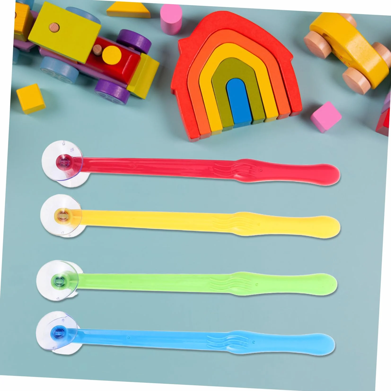 Uonlytech 4 Pièces Marteau Ventouse Jouet Éducatif Multimode pour Bébé