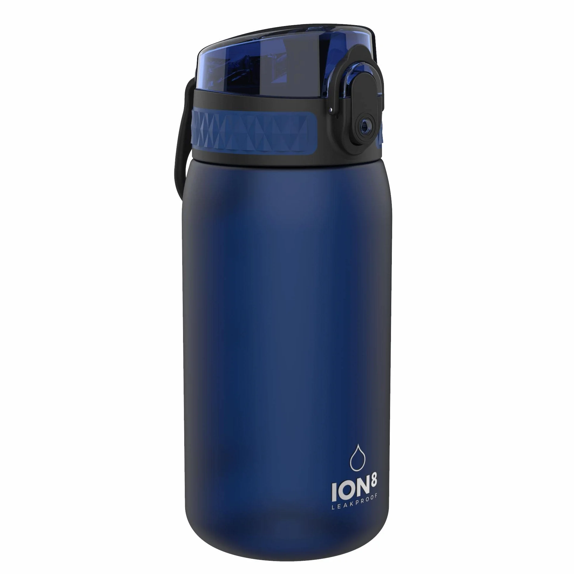 Ion8 Gourde Enfant 350ml Anti-Fuite Verrouillage Sécurisé Sans BPA Bleu Marine