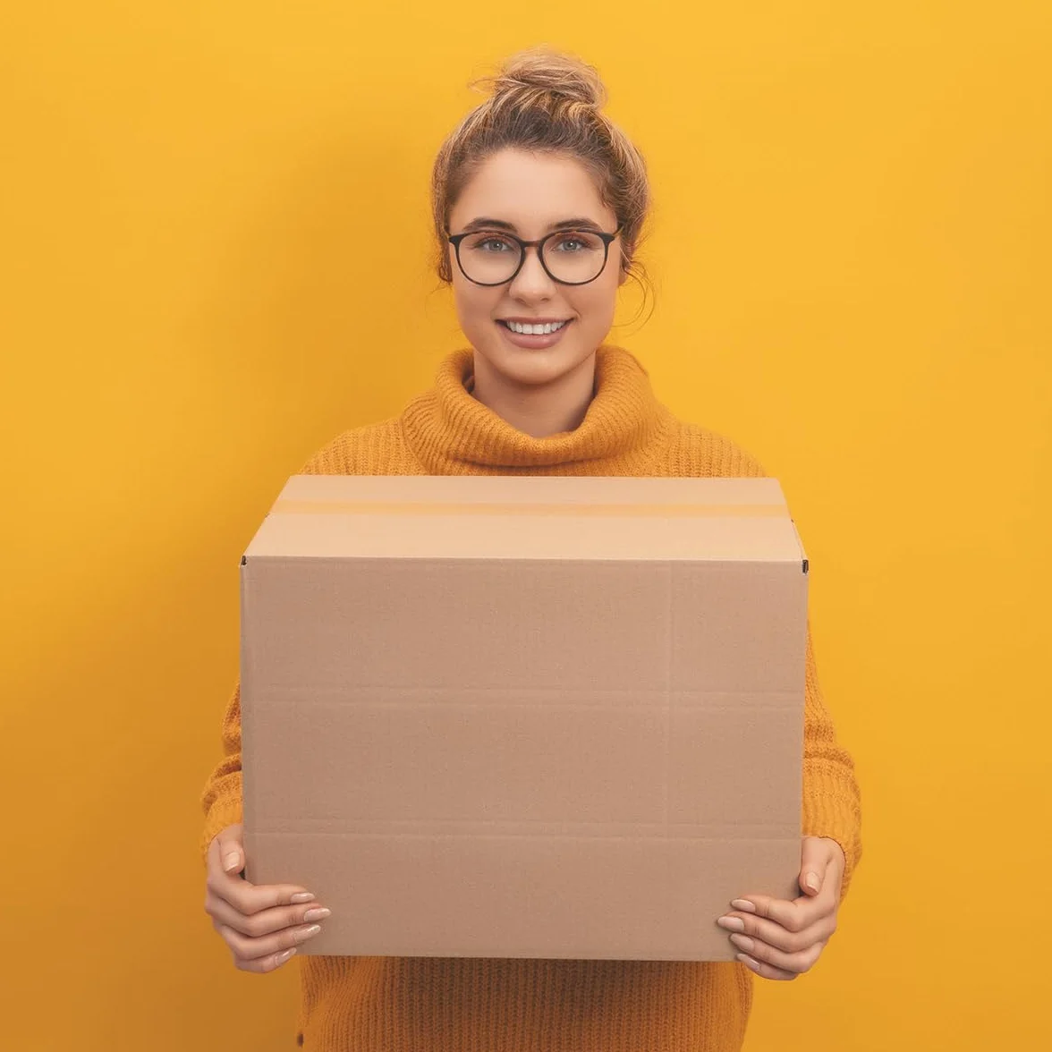 Cartons pliants d'emballage 400 x 300 x 200 mm hauteur variable KK 90 bruns simple cannelure 25 pièces