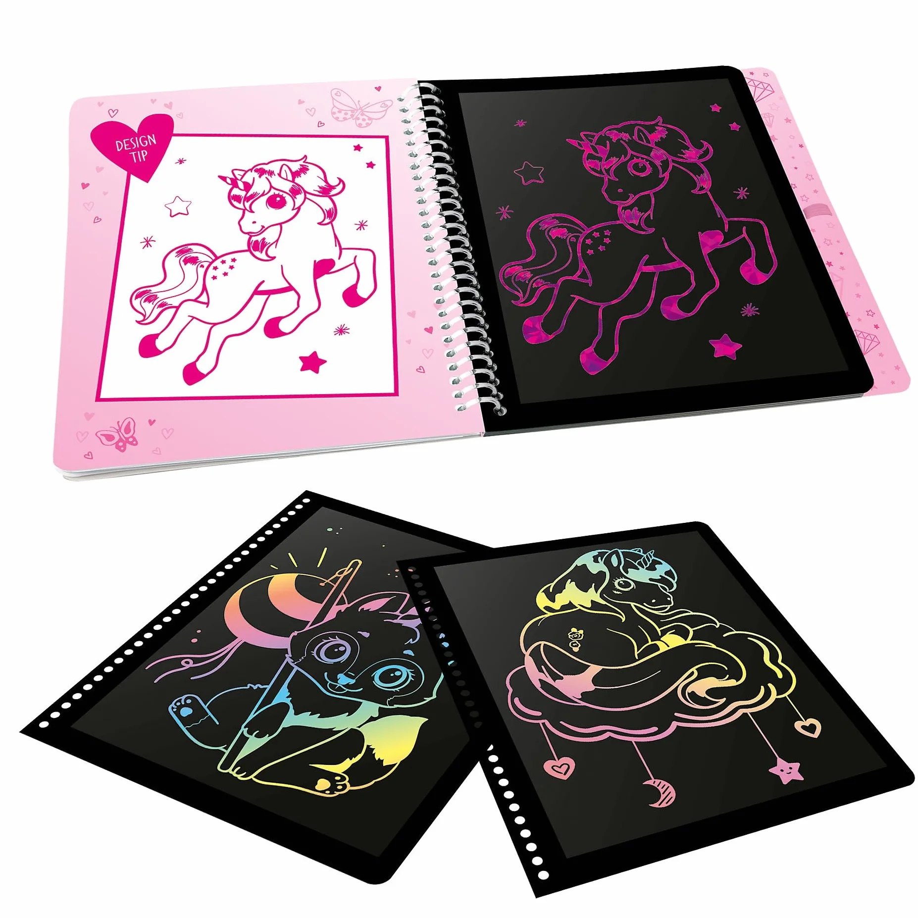 Depesche Magic Scratch Book 20 Pages Motifs à gratter