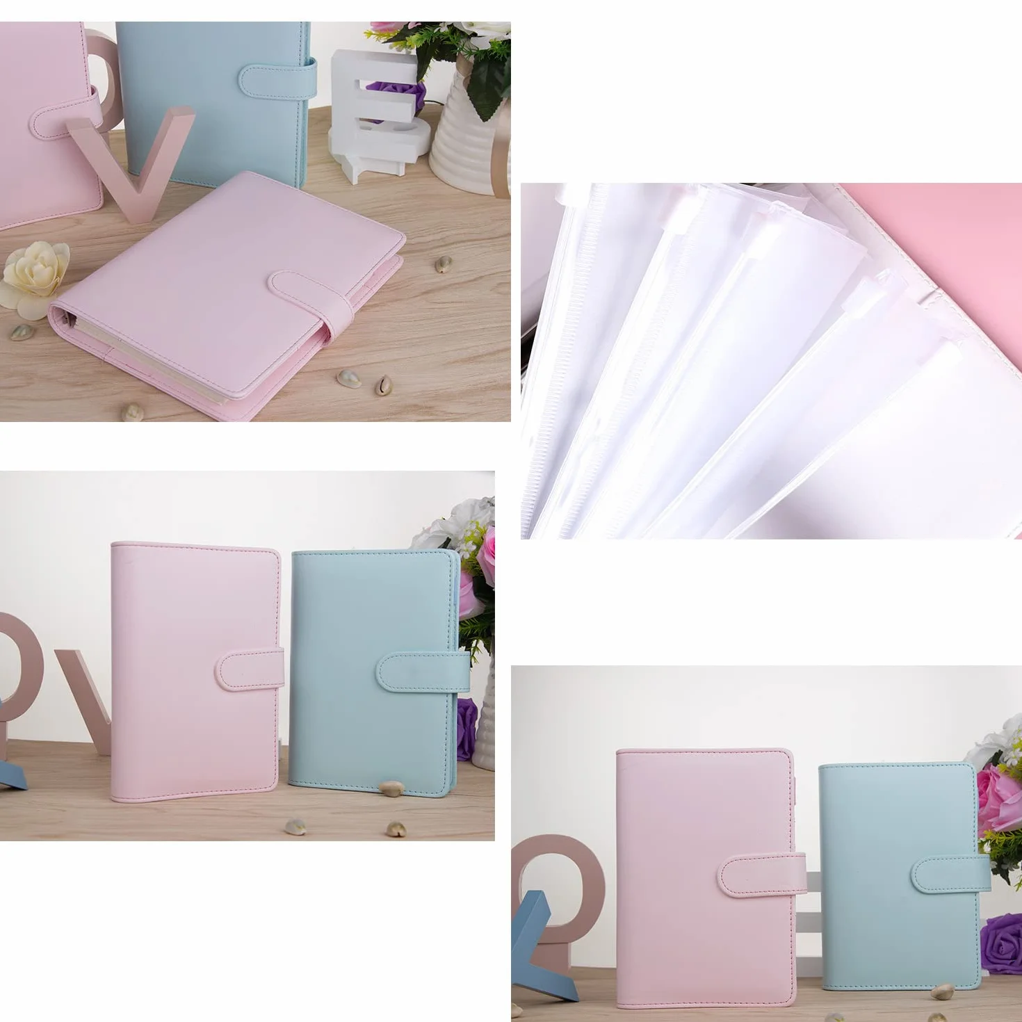 Lot de 30 enveloppes pour budget Format A6 avec feuilles étiquettes règles