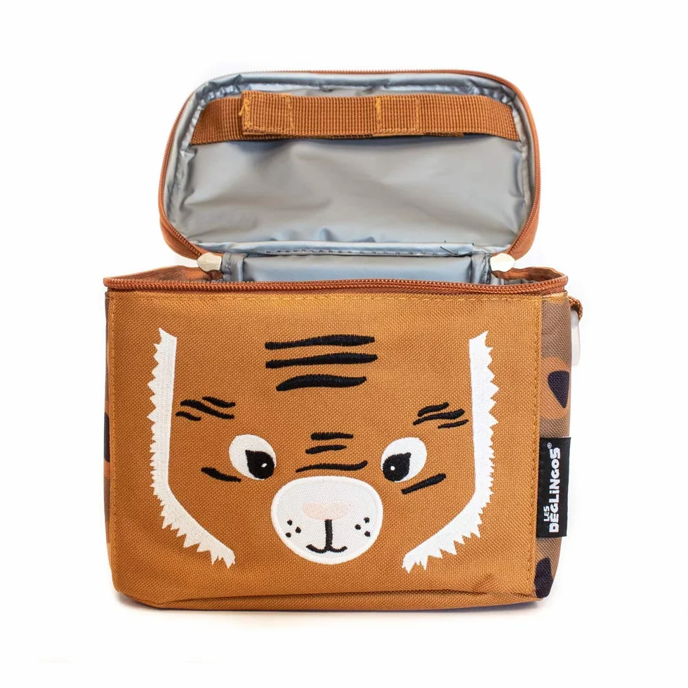 LES DÉGLINGOS Sac Isotherme Enfant Lunch Bag Repas Bandoulière Isolant PEVA Polyester Recyclé