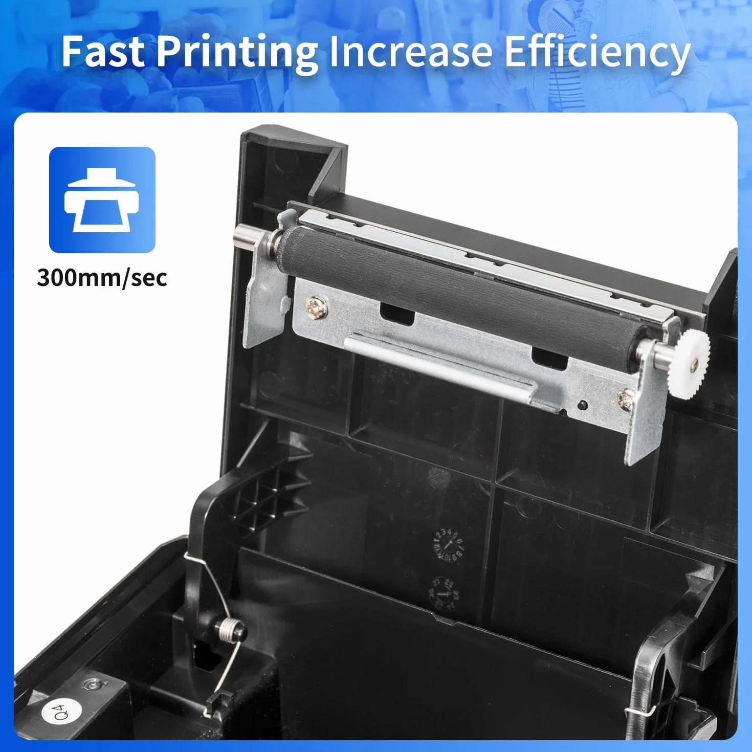 NetumScan NS-8360LW Bluetooth USB LAN 80mm POS Thermal Receipt Printer with Auto Cutter Cash Drawer