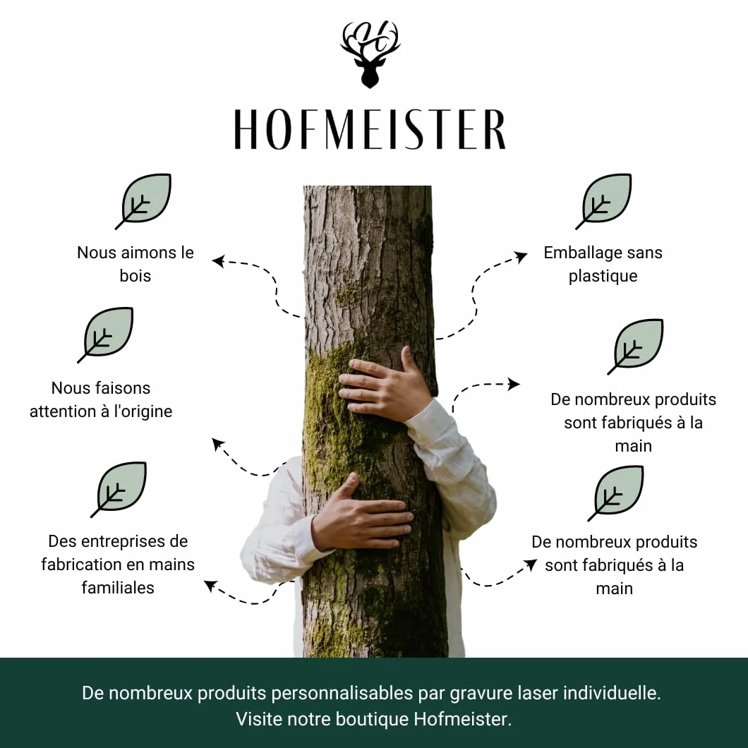 HOFMEISTER® Ouvre-Lettres en Noyer huilé 20 cm