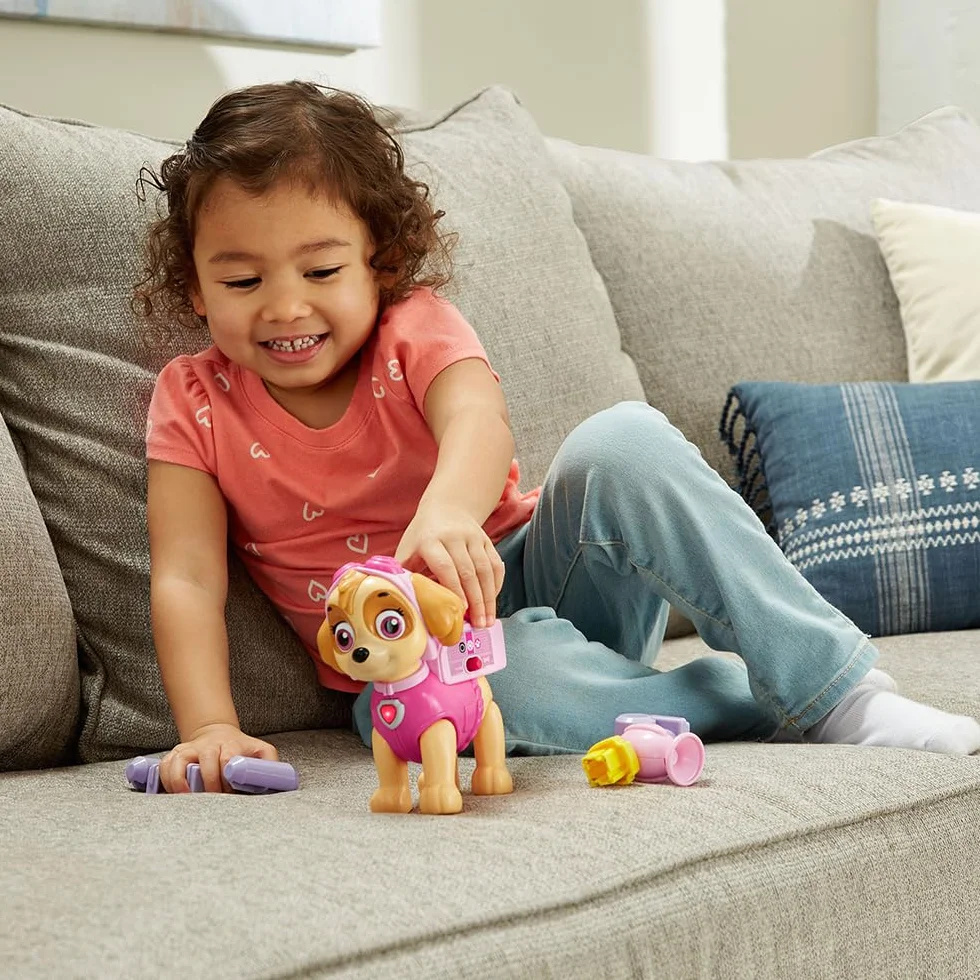 VTech Pat' Patrouille Stella Interactive Mission Sauvetage Figurine 16 cm Chien Interactif Jouet Paw Patrol Cadeau Enfant 3-7 Ans Français