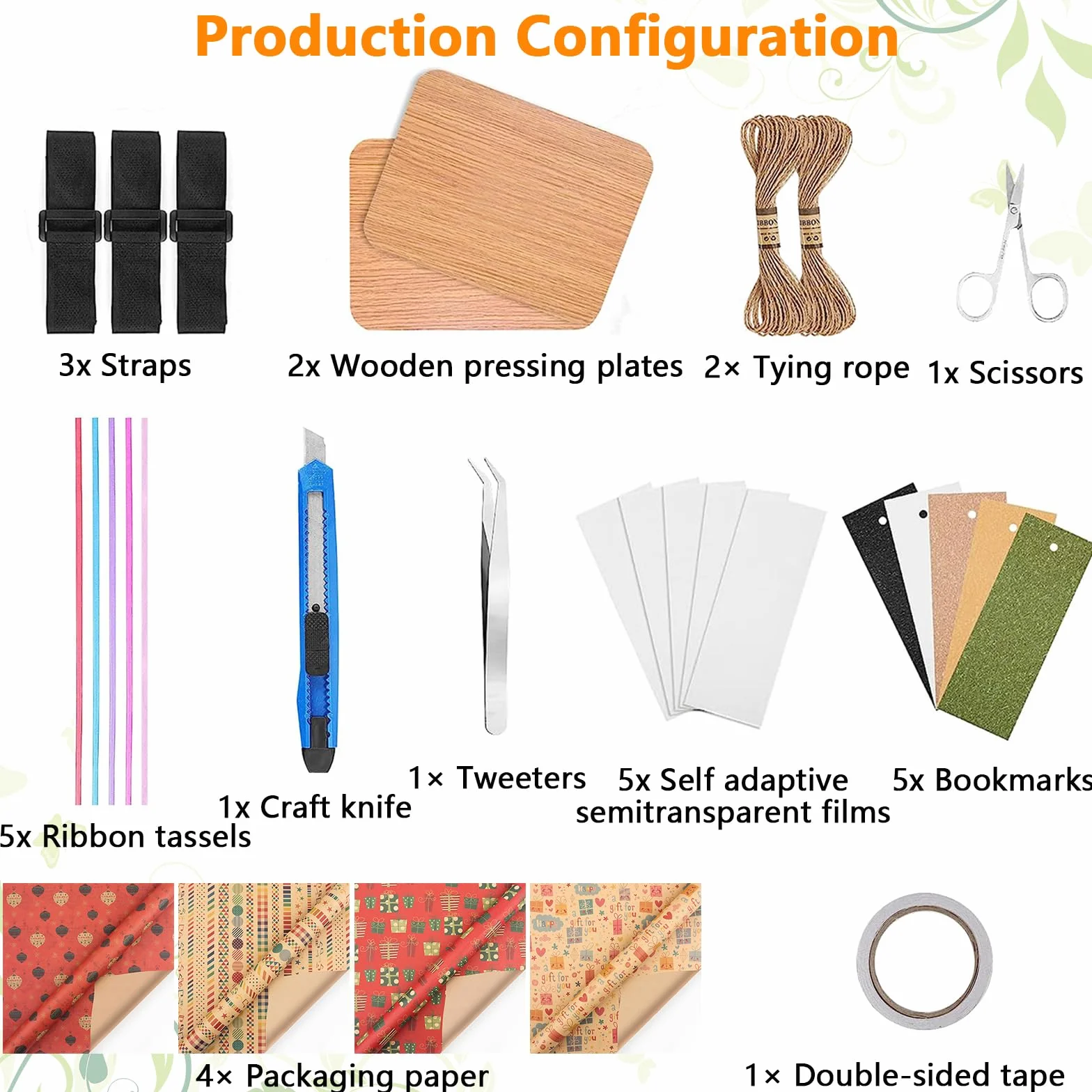 Presse à Fleurs Kit Conservation des Fleurs 6 Couches