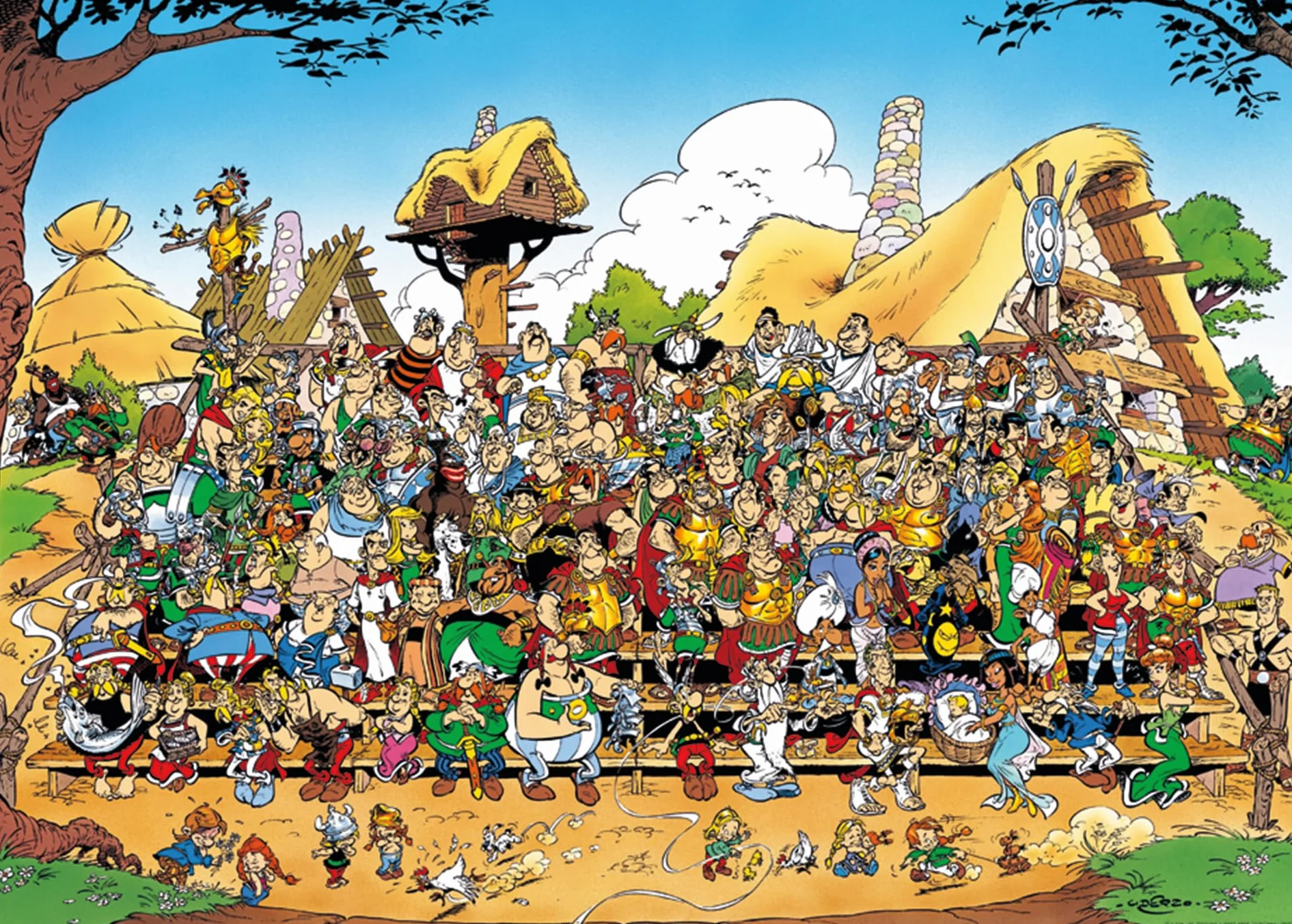 Ravensburger Puzzle Adulte 1000 Pièces Astérix Photo de Famille 14 Ans