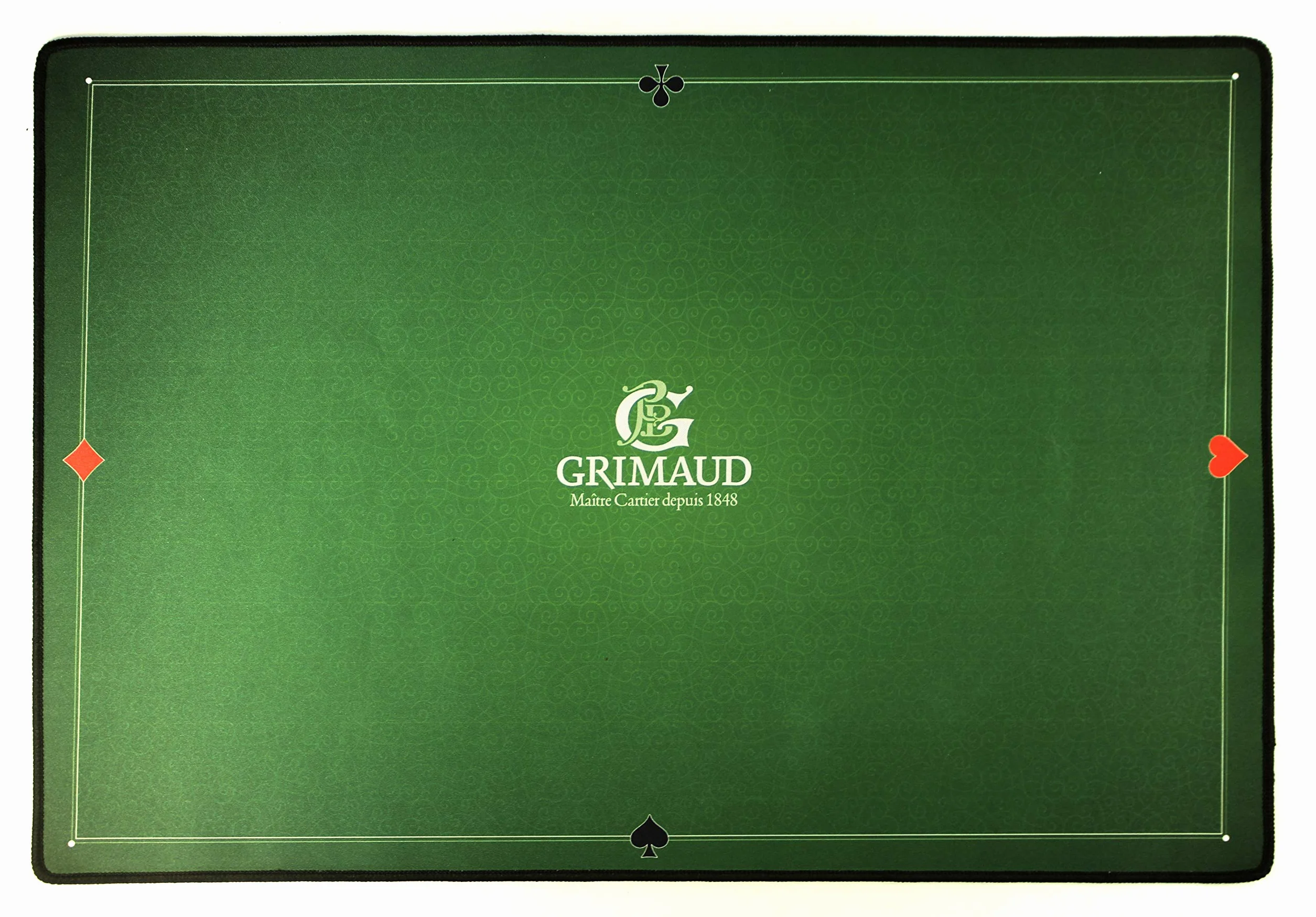 Grimaud Tapis de cartes néoprène 40 x 60 cm Antidérapant Jeu Belote Poker Tarot