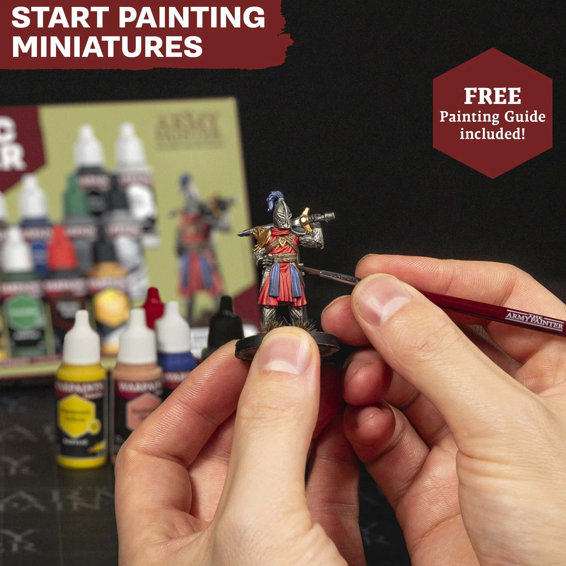 The Army Painter Warpaints Fanatic Starter Set 11x18ml Acrylic Paint Set for D&D Warhammer Miniatures