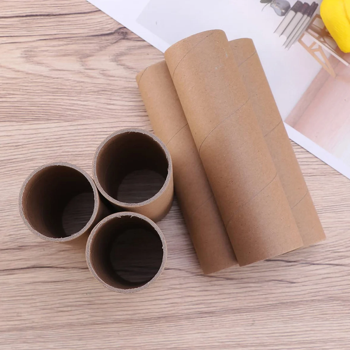 EXCEART 30 Pièces Tubes d'Expédition en Carton Kraft Ronds pour Artisanat et Affiches
