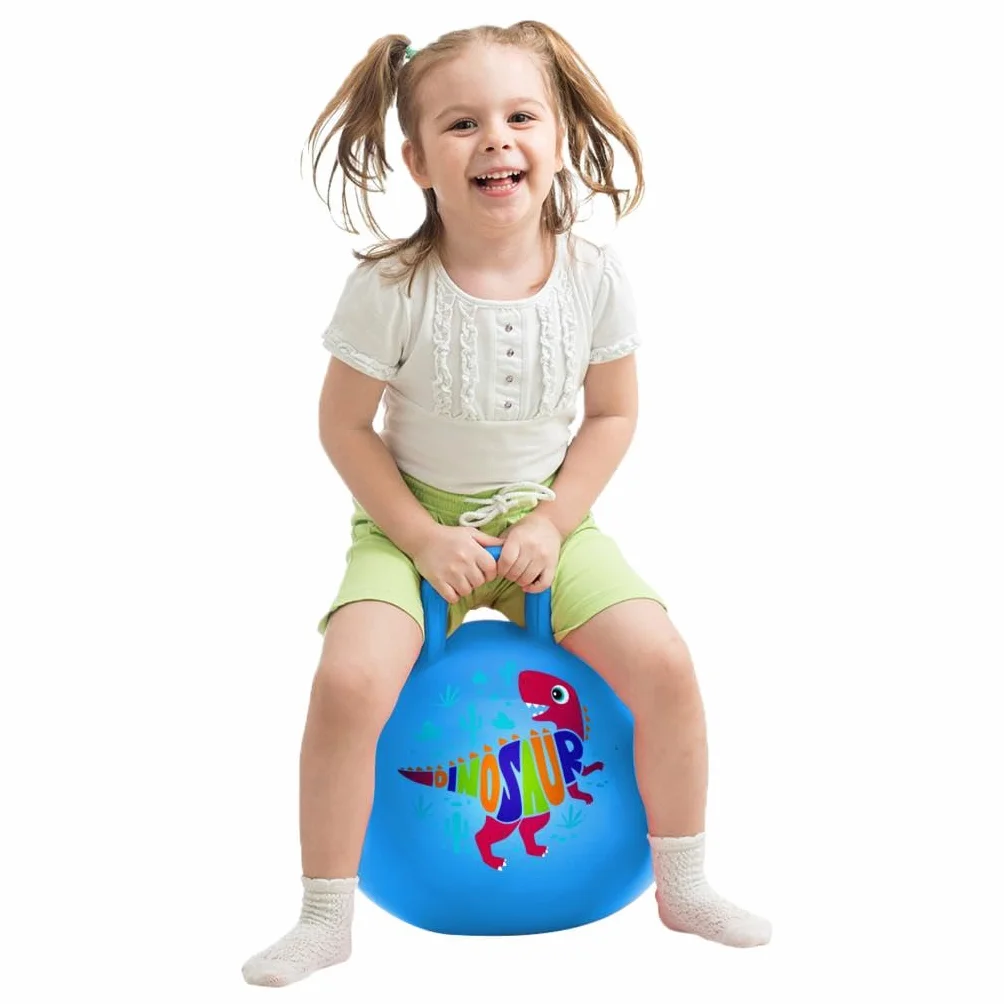 U&C Planet Ballon Sauteur 45 cm Enfant 3-8 Ans Plastique PVC épais résistant Jouet intérieur extérieur