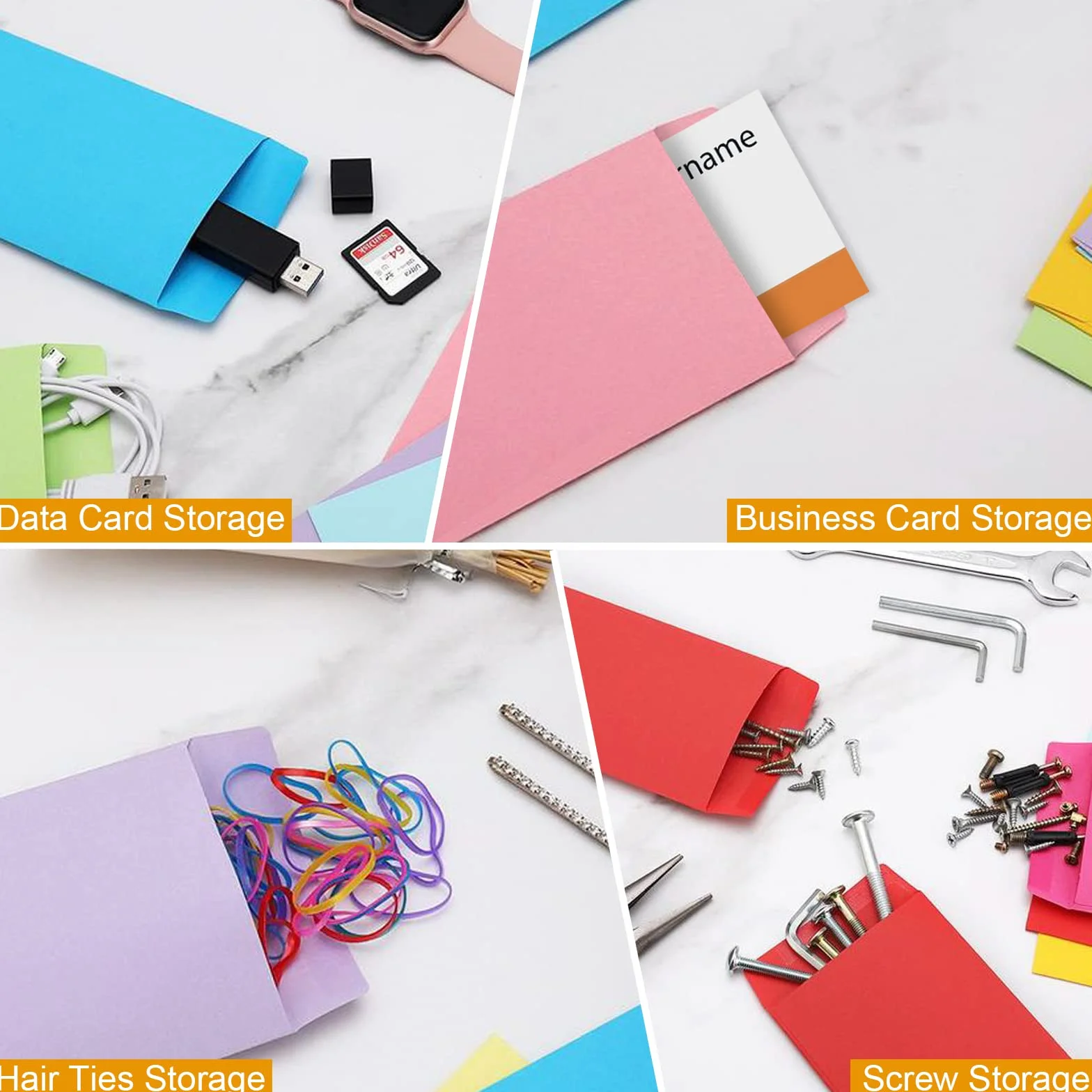 VANRA Lot de 150 Enveloppes Colorées pour Pièces de Monnaie 5,3 x 8,9 cm