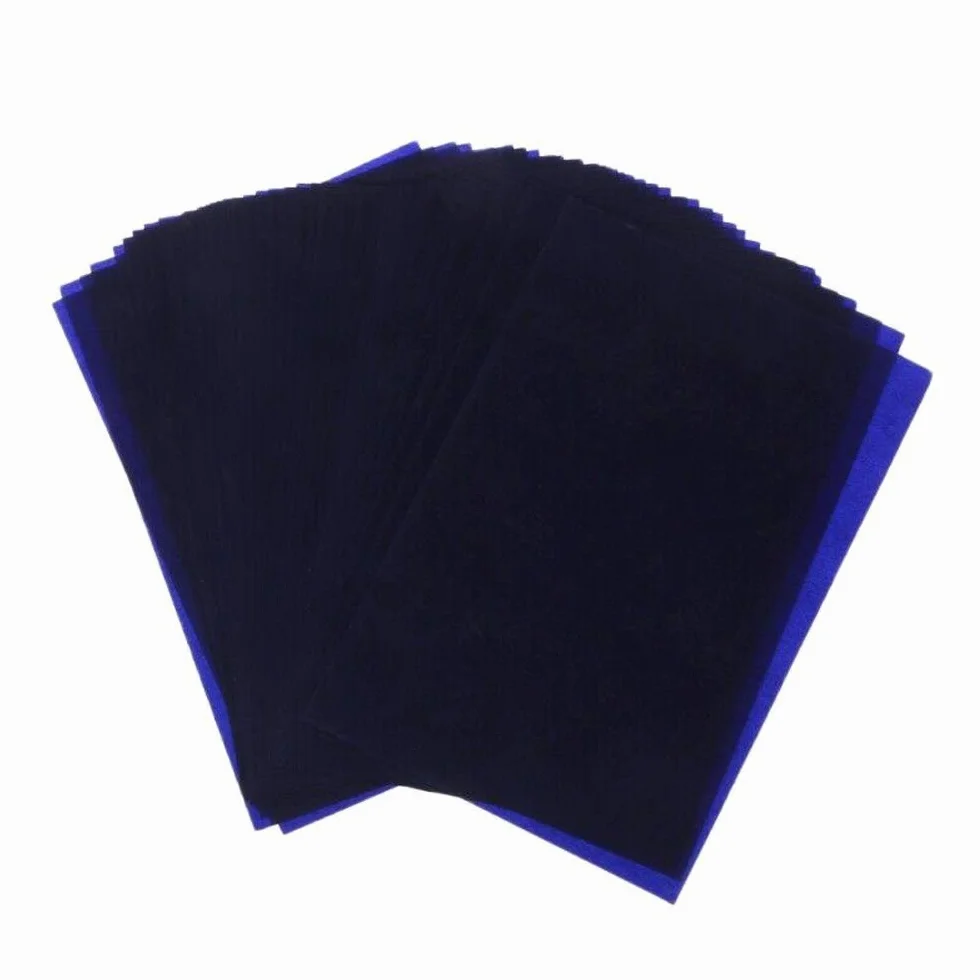 SUPERTOOL Papier carbone A5 double face 100 feuilles 12,75 x 18,5 cm pour bois papier toile
