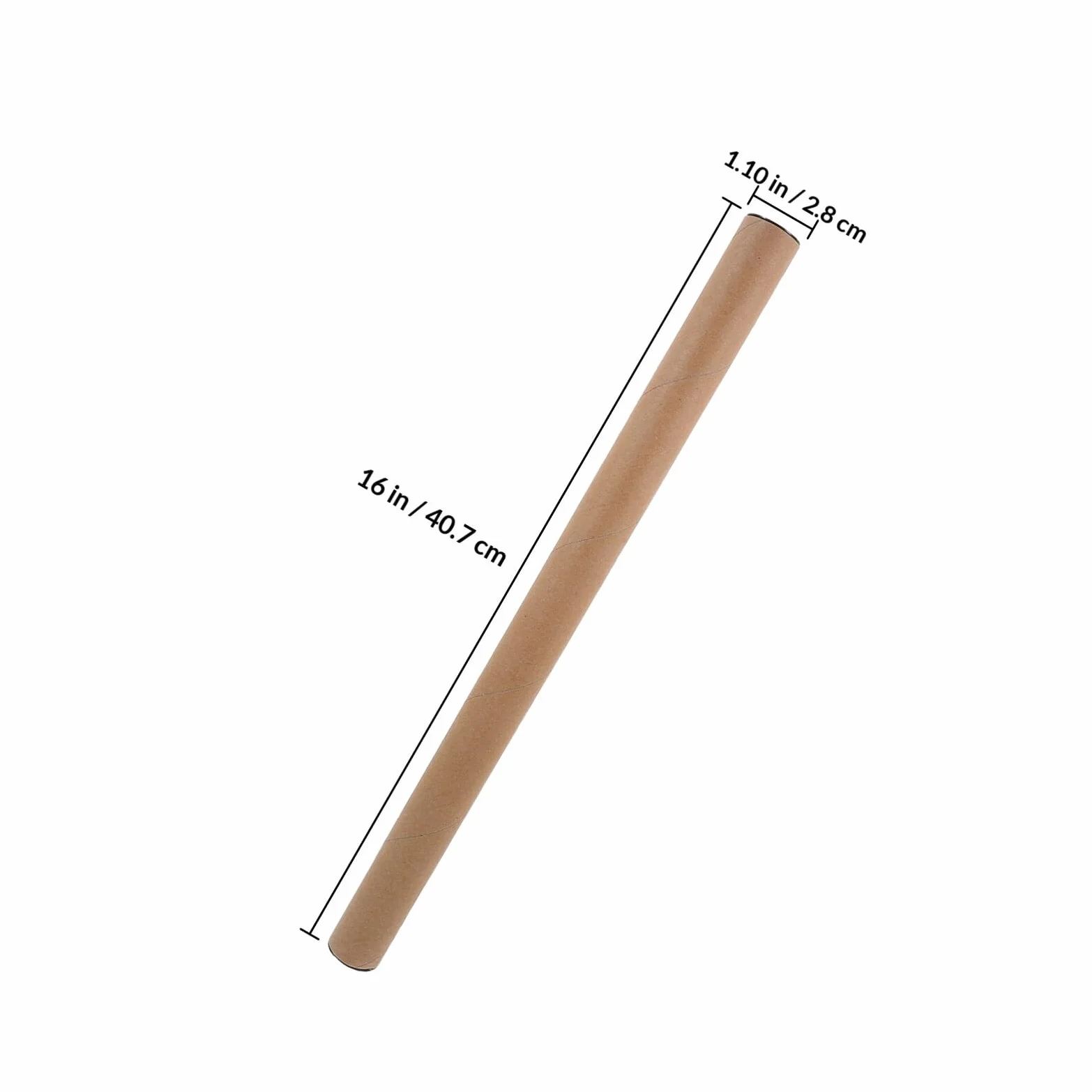 Lot de 10 Tubes à Affiches en Papier Kraft 1,5 x 12 Pouces Rigide pour Transport Posters