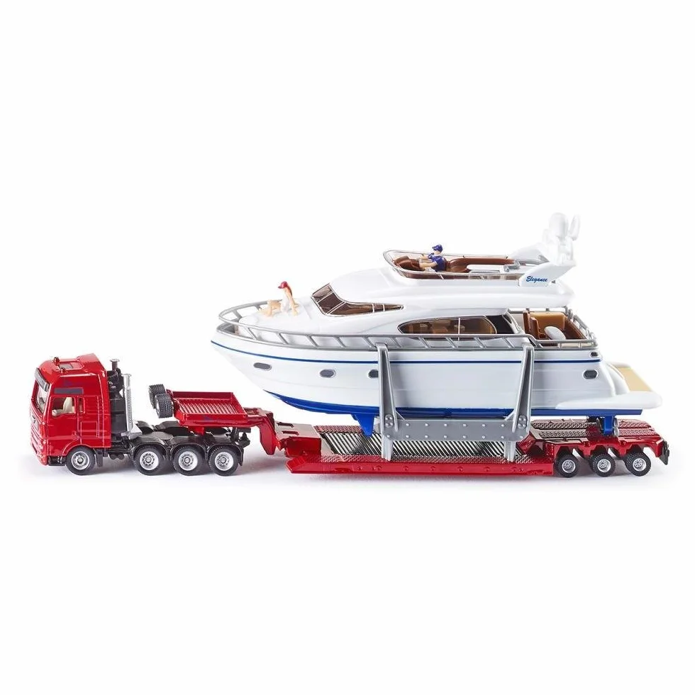 SIKU 1849 Transporteur de Poids Lourds avec Yacht 1:87 Métal Plastique Multicolore