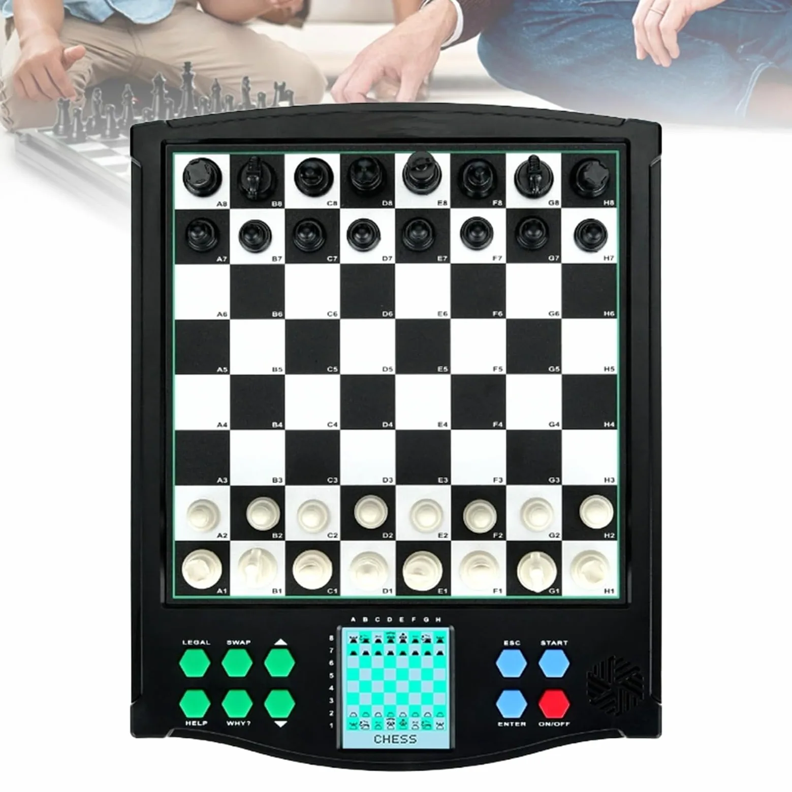 Jeu D’échecs électronique Interactif, échiquier électronique à écran Tactile, avec Affichage Intelligent, Plus De 30 Niveaux De Difficulté, Ordinateur D’échecs IA, sans Connexion Réseau