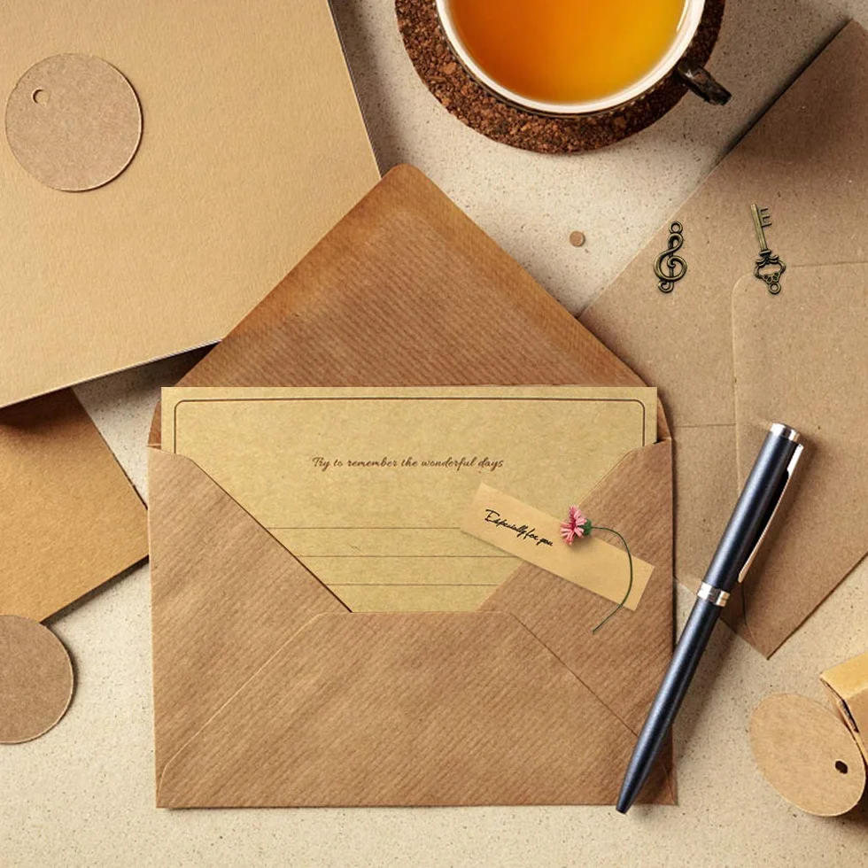 Vintage Papier à Lettre et Enveloppes 70 Pièces Ensemble de Papeterie